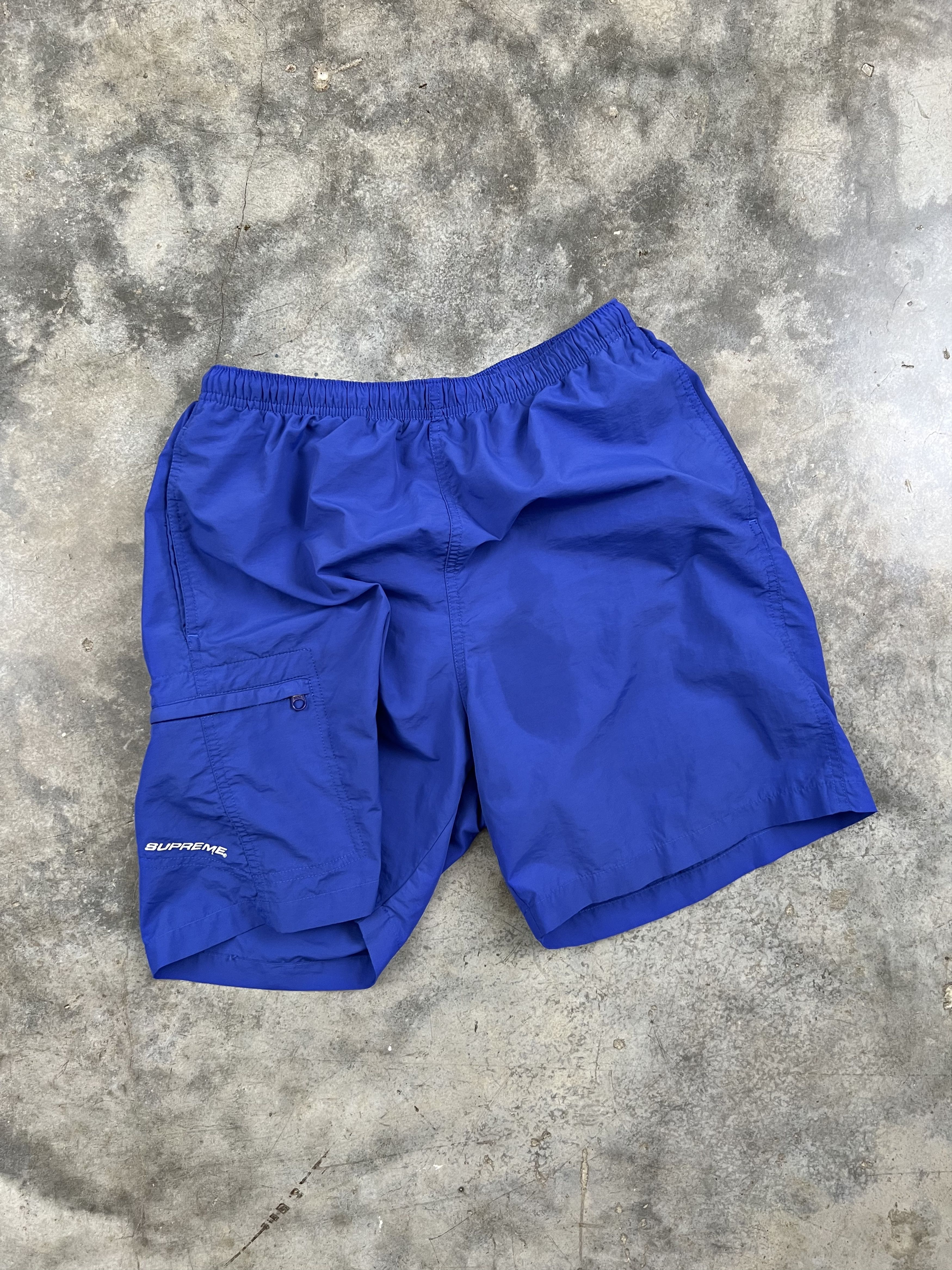 image of Supreme Blue Side Sport Cargo Pocket Shorts Small Ny Box, Men's (Size 30)