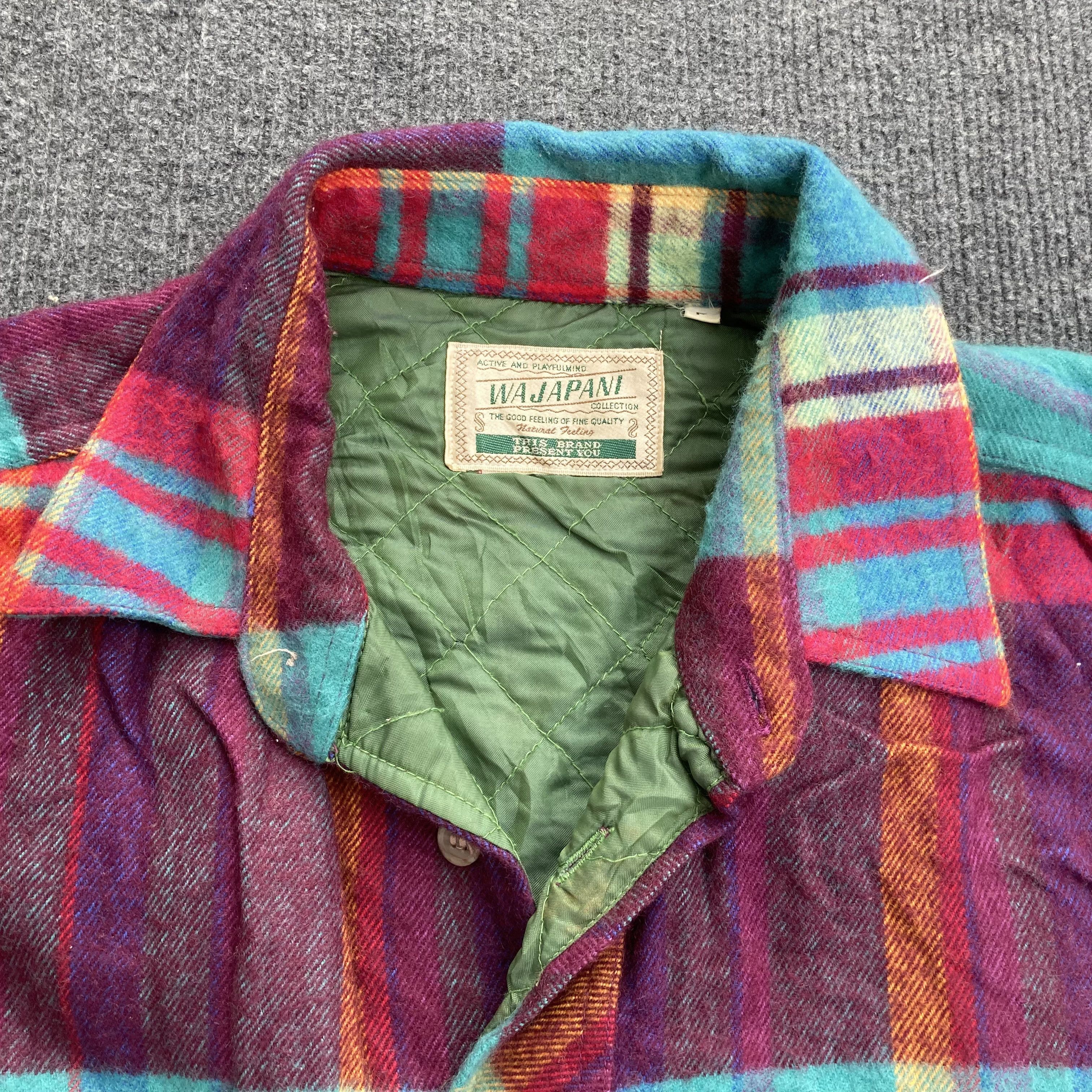 Wajapani Plaid Flannel Workwear Shirt
