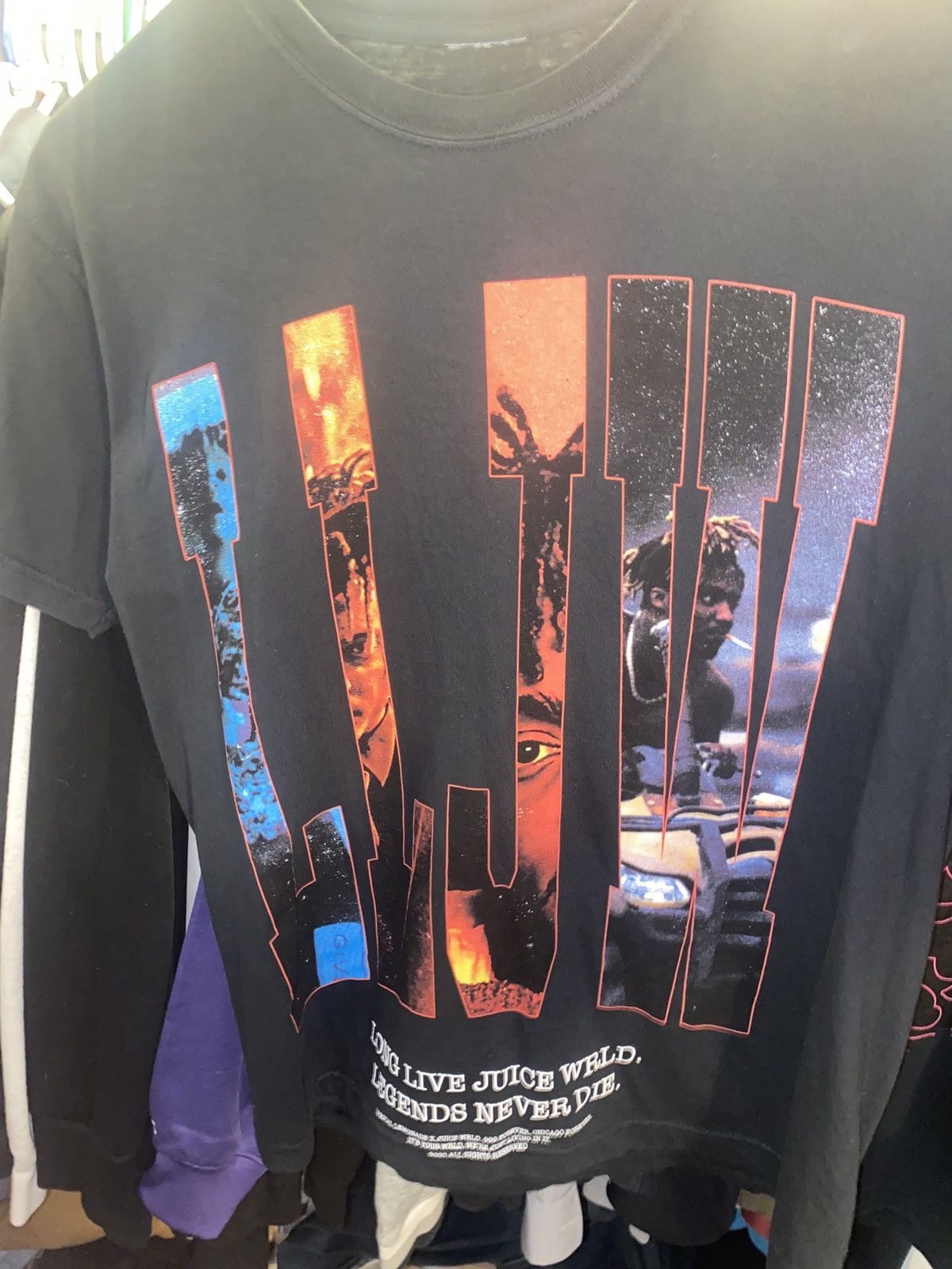 Lyrical Lemonade Juice wrld x lyrical lemonade LLJW tee Grailed