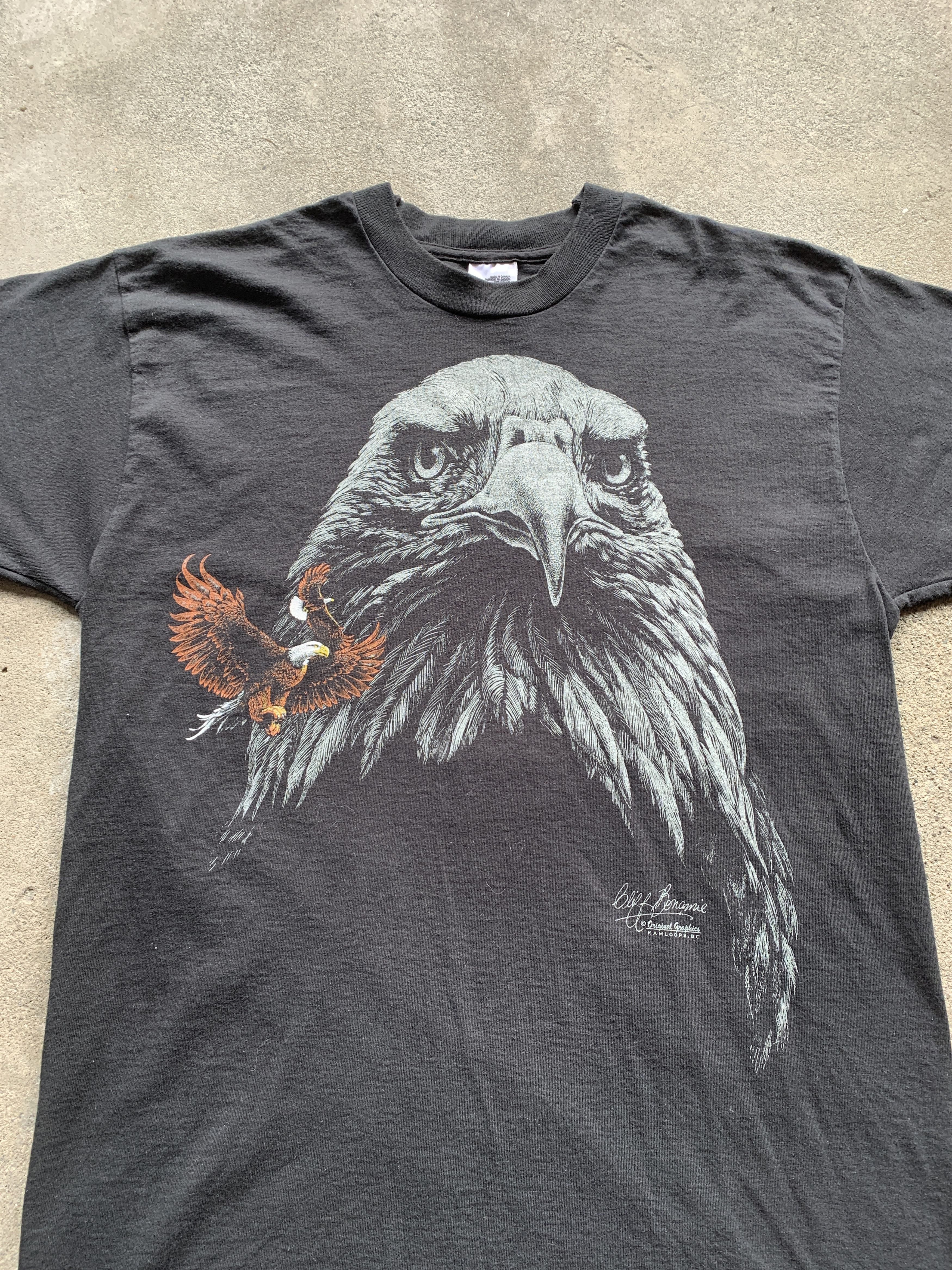 Vintage Vintage 90's Eagle Nature Shirt Size US L / EU 52-54 / 3 - 2 Thumbnail