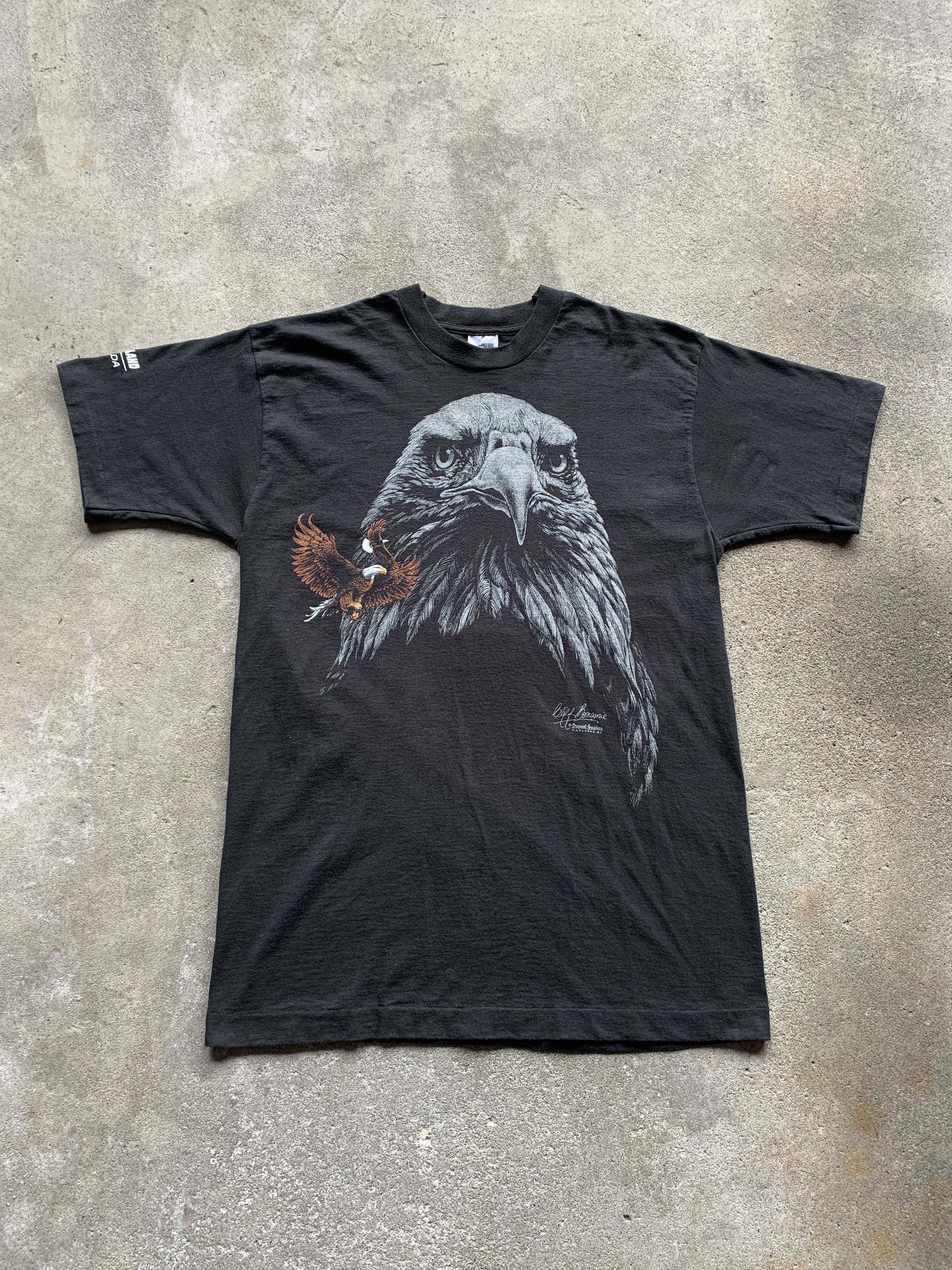 Vintage Vintage 90's Eagle Nature Shirt Size US L / EU 52-54 / 3 - 1 Thumbnail