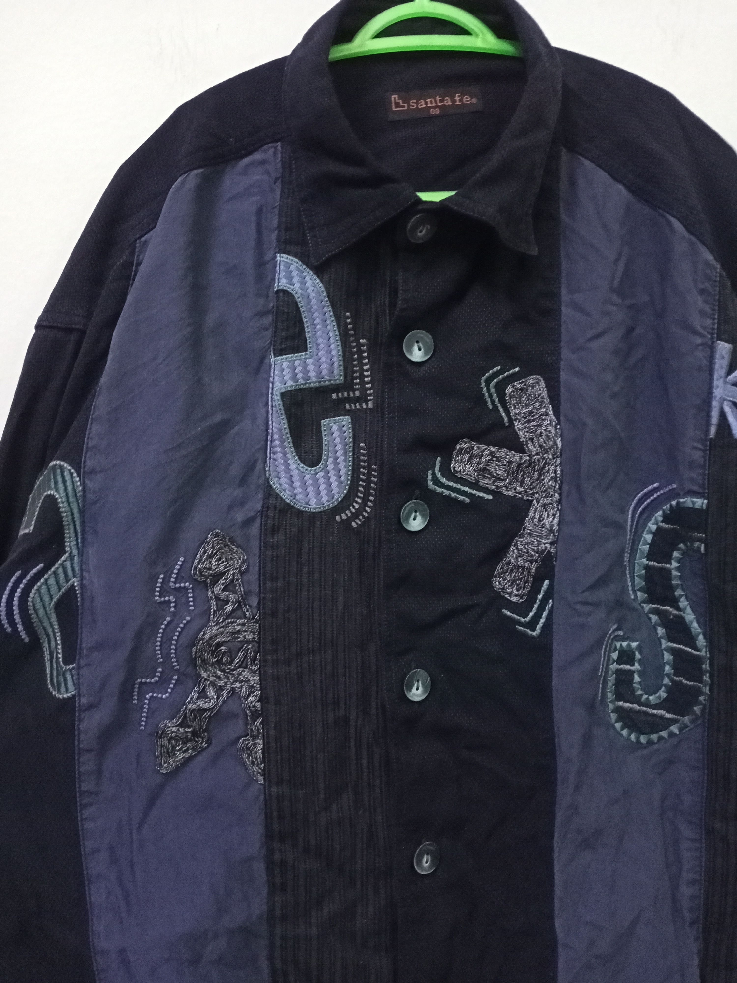 Japanese Brand Vintage Santafe Embroidered Button Up Shirt Size US L / EU 52-54 / 3 - 2 Thumbnail