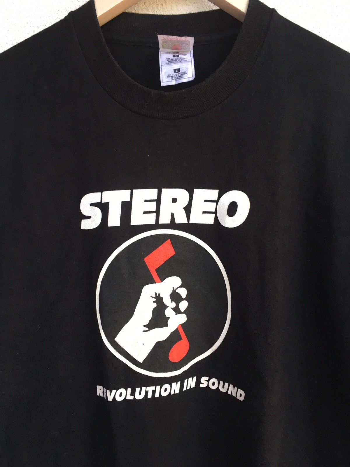 Vintage Vintage 90a Stereo Revolution In Sound 90s T Shirt Size US L / EU 52-54 / 3 - 3 Thumbnail
