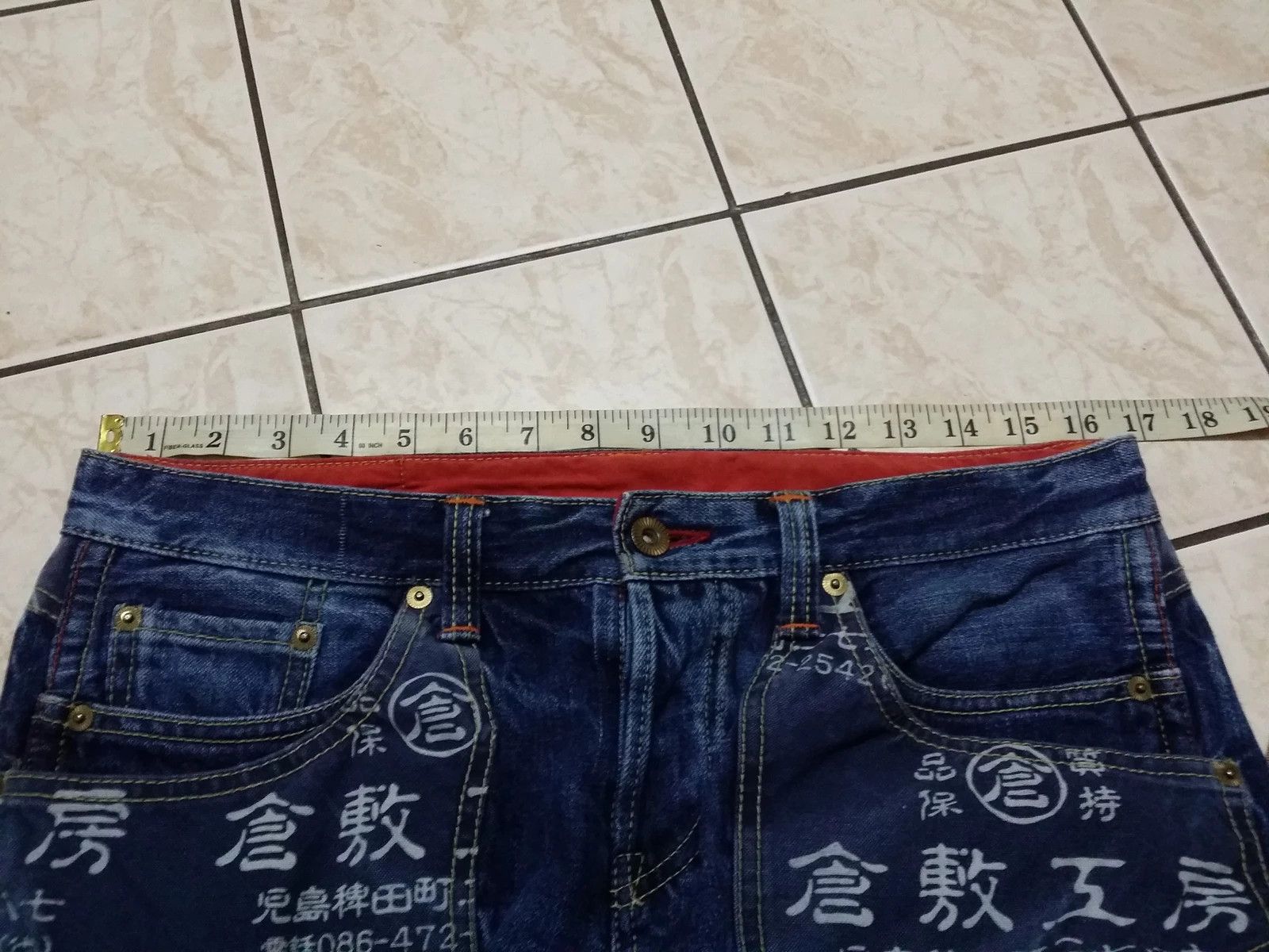 Eternal SICK💥JAPANESE BRAND ETERNAL JAPAN PRINTED SPELL JEANS Size US 34 / EU 50 - 6 Thumbnail