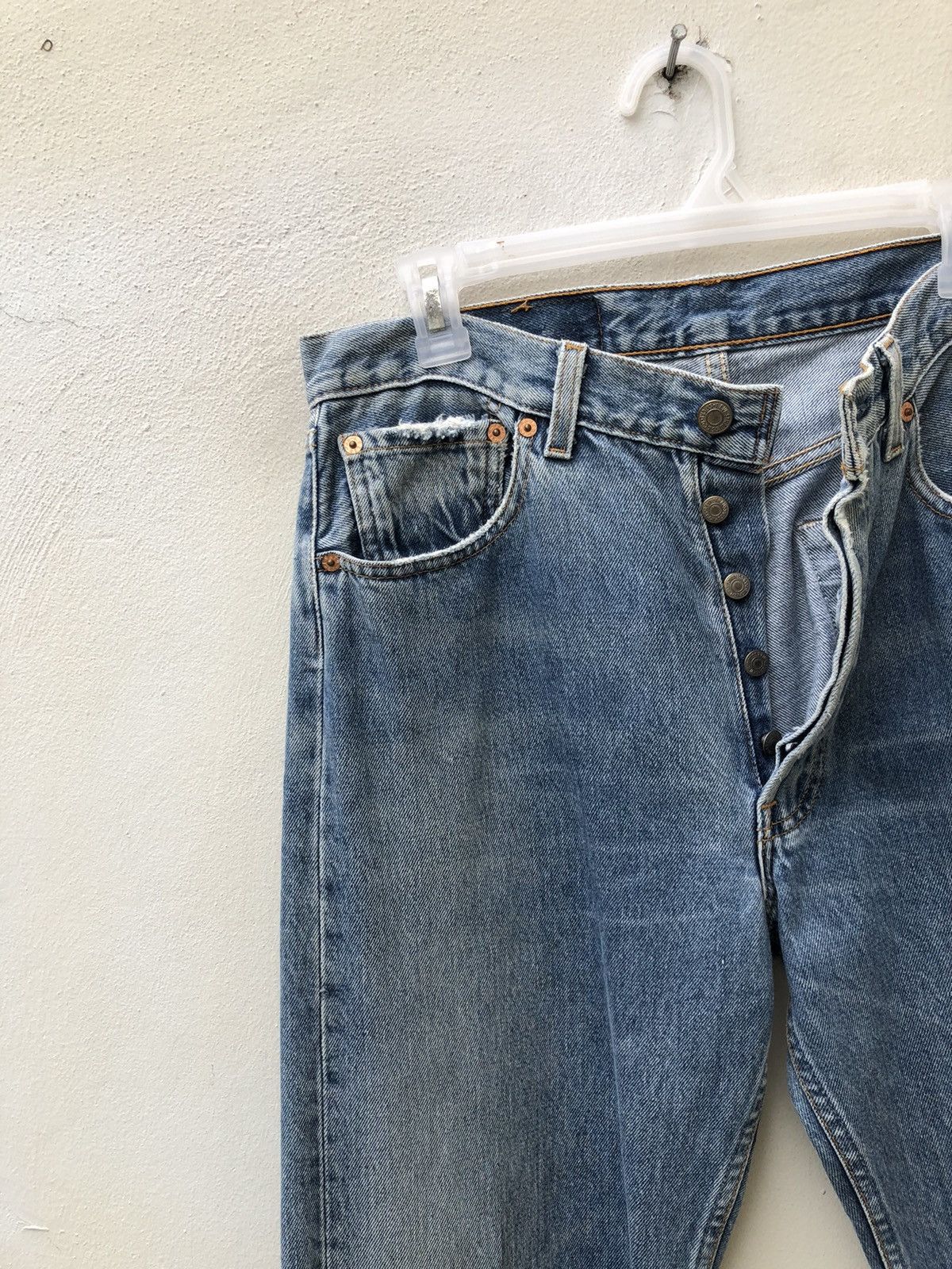 Levi's Vintage 1997 Levi’s 501 Jeans Released Hem Denim Size US 32 / EU 48 - 5 Thumbnail