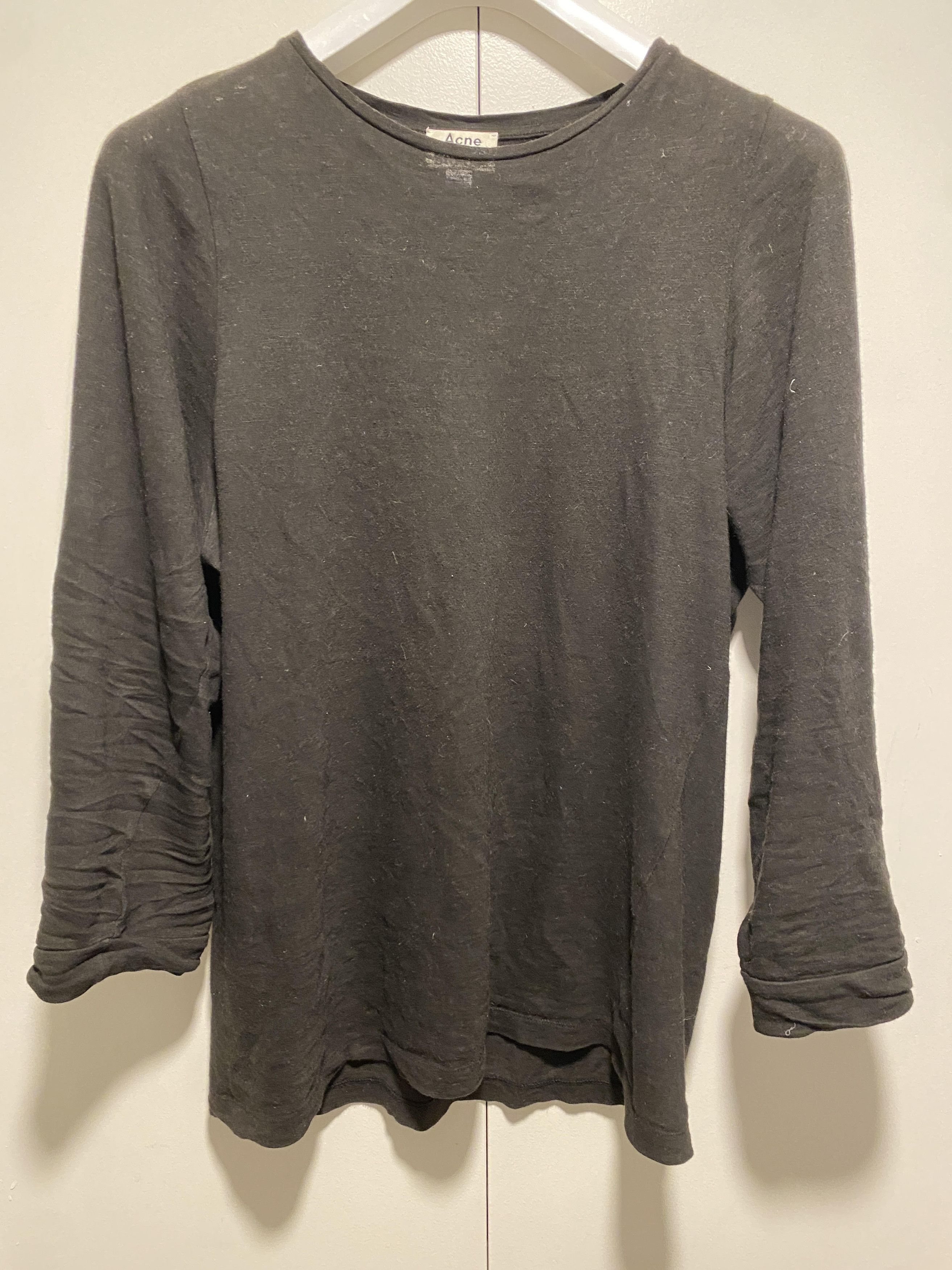 Acne Studios acne studio elias longsleeve shirt 2015 black slub IT46 Size US S / EU 44-46 / 1 - 2 Thumbnail