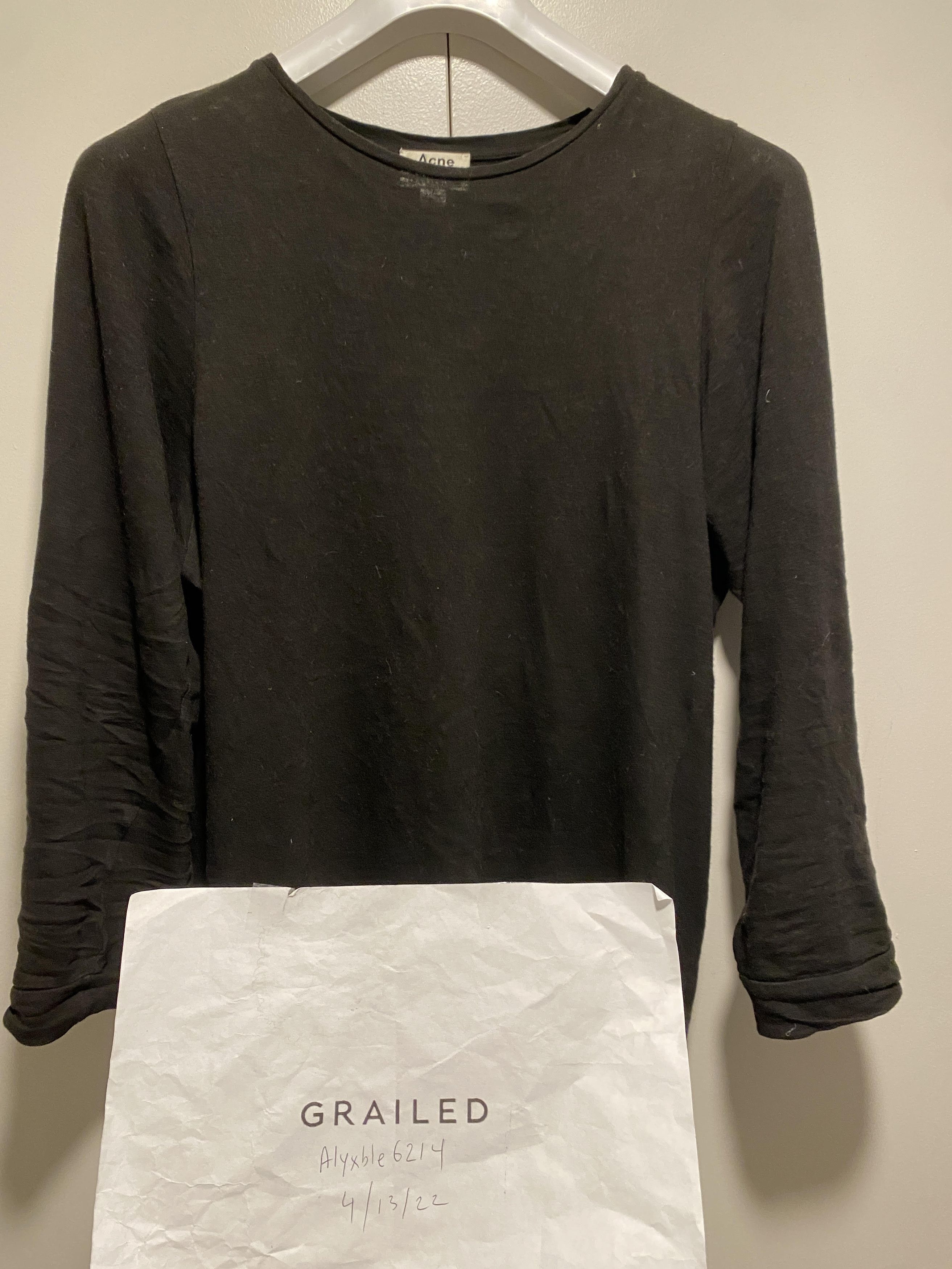 Acne Studios acne studio elias longsleeve shirt 2015 black slub IT46 Size US S / EU 44-46 / 1 - 1 Thumbnail