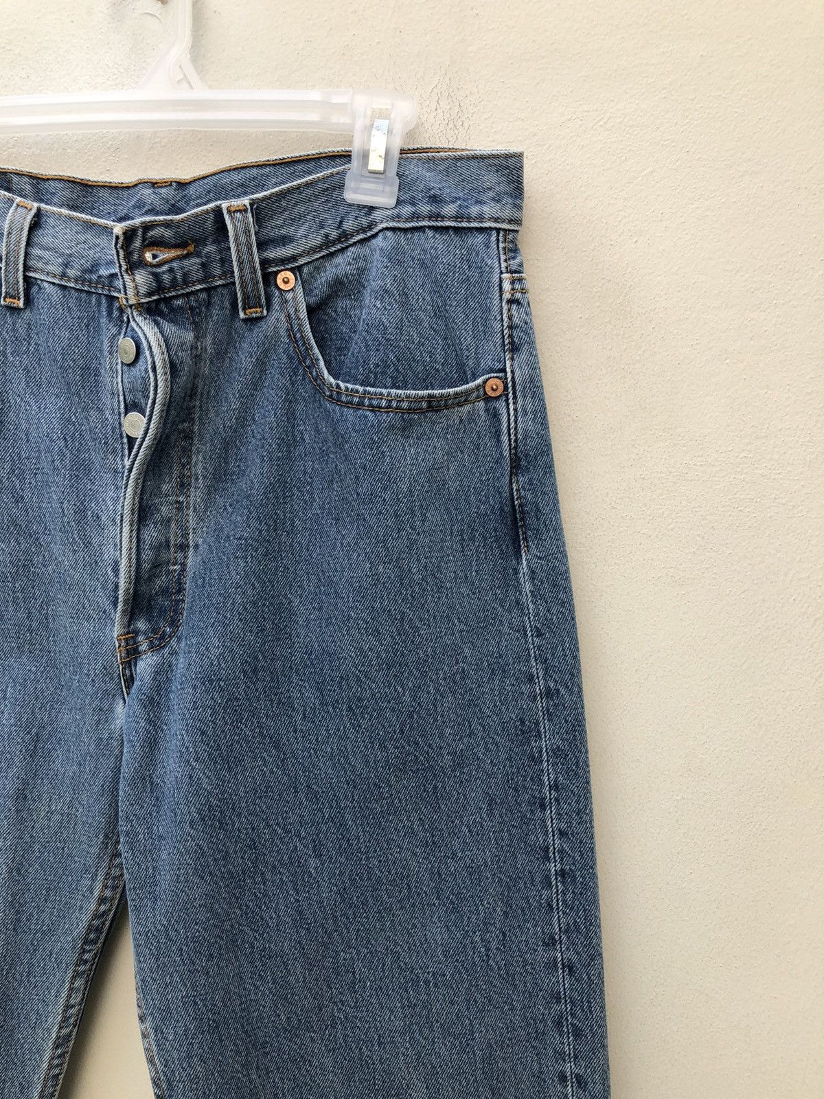 Levi's Vintage 1993 Levi’s 501 Jeans Usa Released Hem Denim Size US 33 - 6 Thumbnail