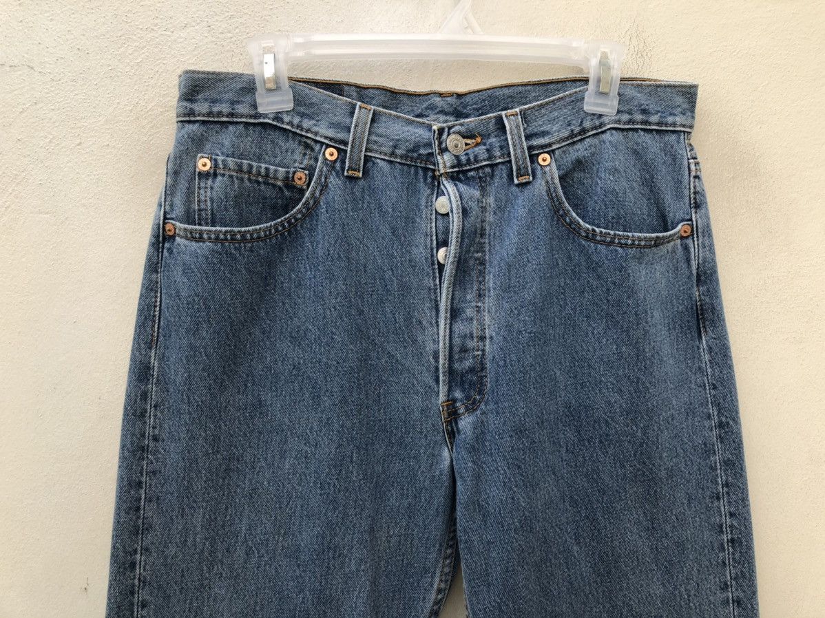 Levi's Vintage 1993 Levi’s 501 Jeans Usa Released Hem Denim Size US 33 - 2 Thumbnail
