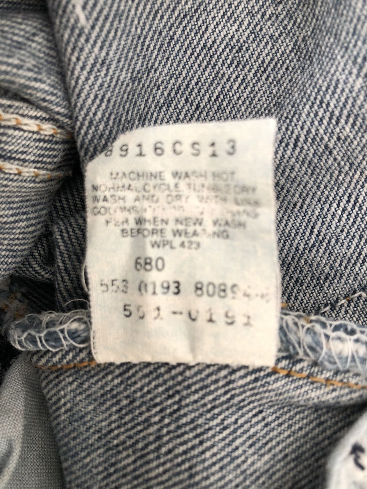 Levi's Vintage 1993 Levi’s 501 Jeans Usa Released Hem Denim Size US 33 - 19 Thumbnail