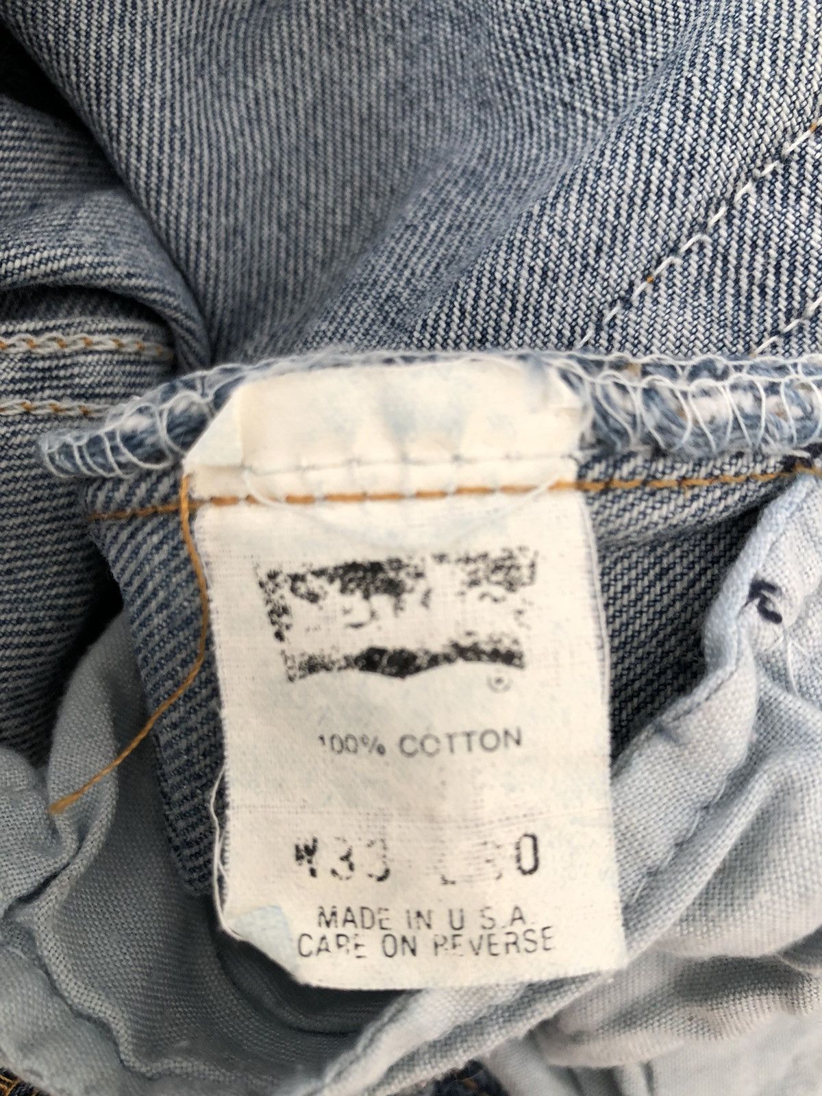 Levi's Vintage 1993 Levi’s 501 Jeans Usa Released Hem Denim Size US 33 - 18 Thumbnail