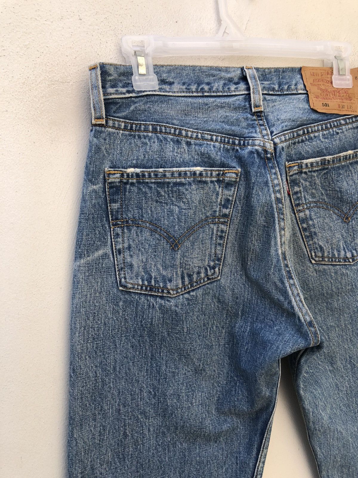 Levi's Vintage Y2K 2000 Levi’s 501 Jeans Distressed Denim Jeans Size US 30 / EU 46 - 13 Thumbnail