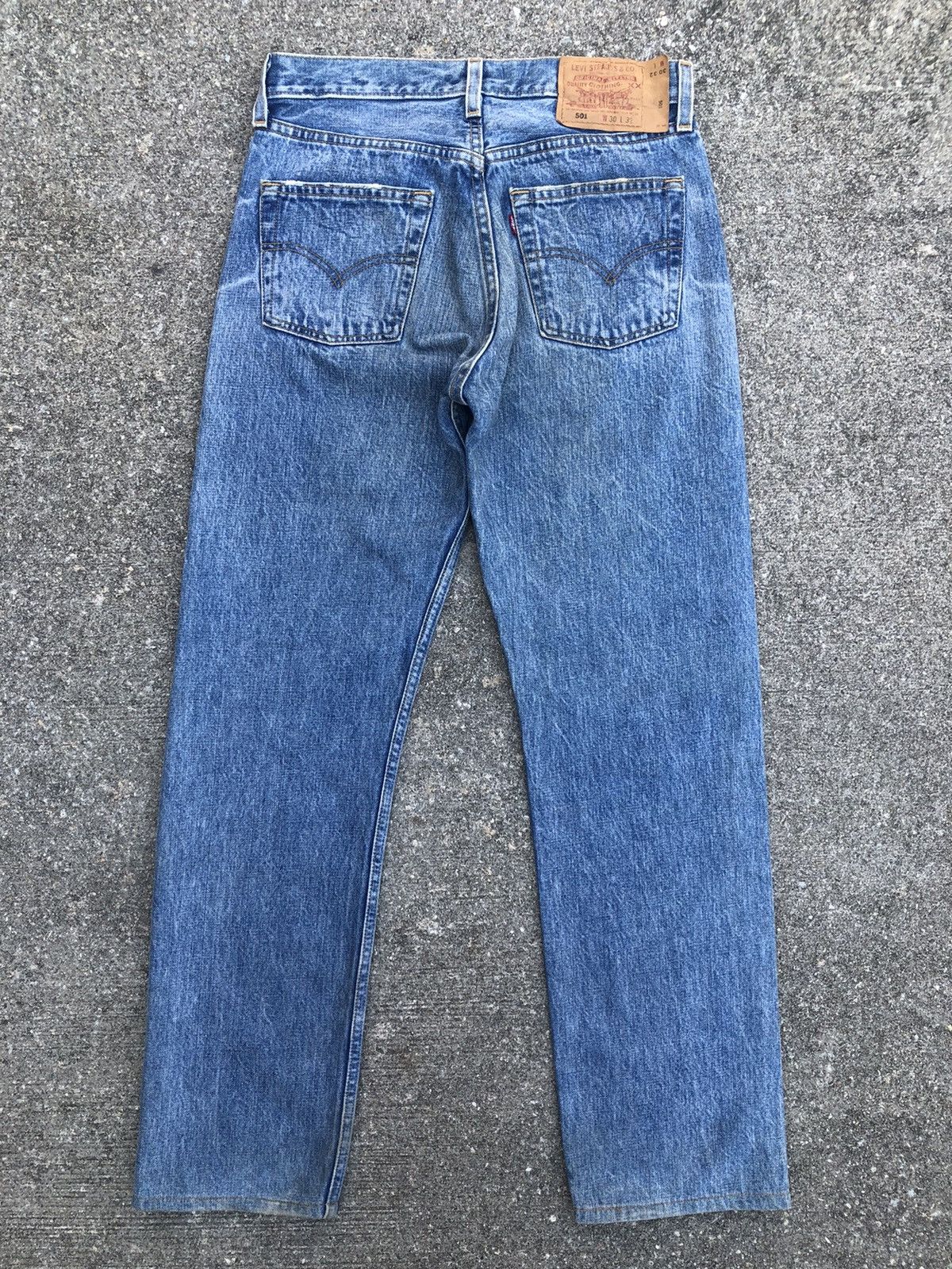 Levi's Vintage Y2K 2000 Levi’s 501 Jeans Distressed Denim Jeans Size US 30 / EU 46 - 2 Thumbnail