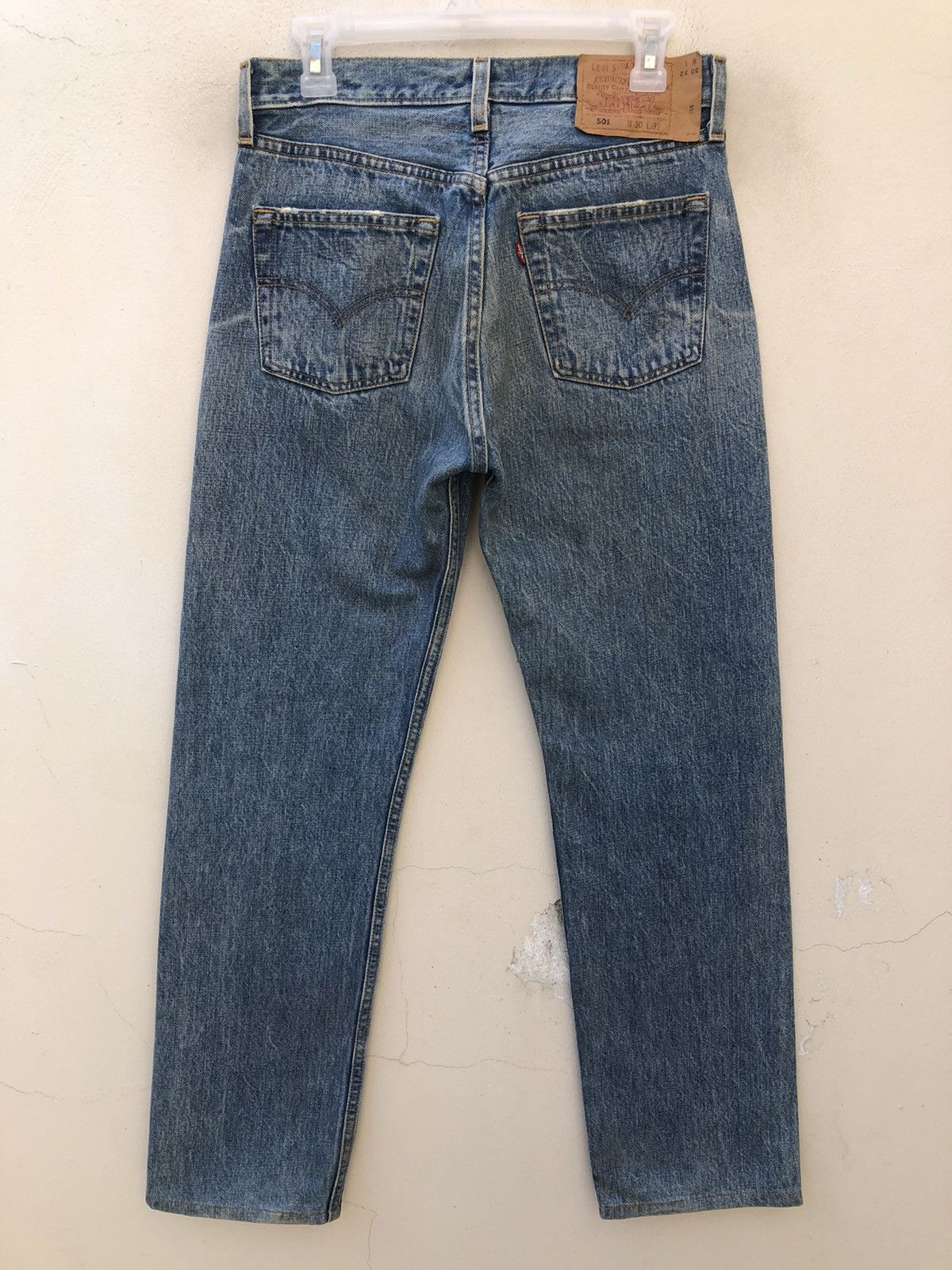 Levi's Vintage Y2K 2000 Levi’s 501 Jeans Distressed Denim Jeans Size US 30 / EU 46 - 12 Thumbnail