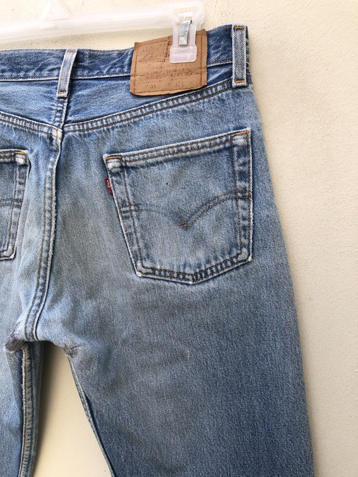 Levi's Vintage 1996 Levi’s 501 Jeans Distressed Ageing Denim Size US 30 / EU 46 - 17 Thumbnail