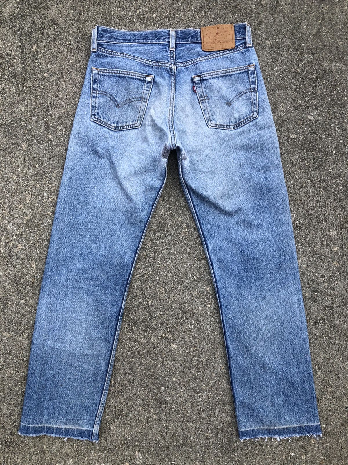 Levi's Vintage 1996 Levi’s 501 Jeans Distressed Ageing Denim Size US 30 / EU 46 - 2 Thumbnail