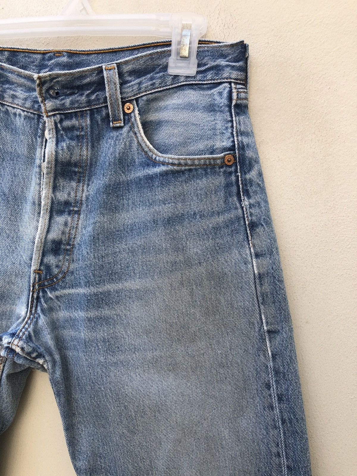 Levi's Vintage 1996 Levi’s 501 Jeans Distressed Ageing Denim Size US 30 / EU 46 - 8 Thumbnail