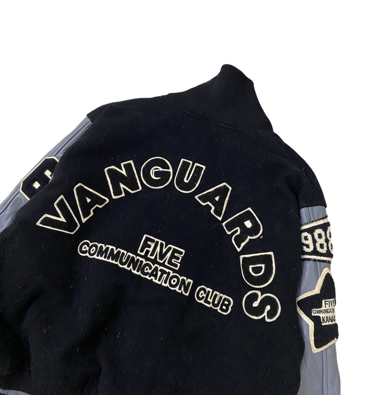 Japanese Brand 🌟 RARE VANGUARDS 5C CLUB WOOL LEATHER PATCHES VARSITY JACKET Size US M / EU 48-50 / 2 - 11 Thumbnail