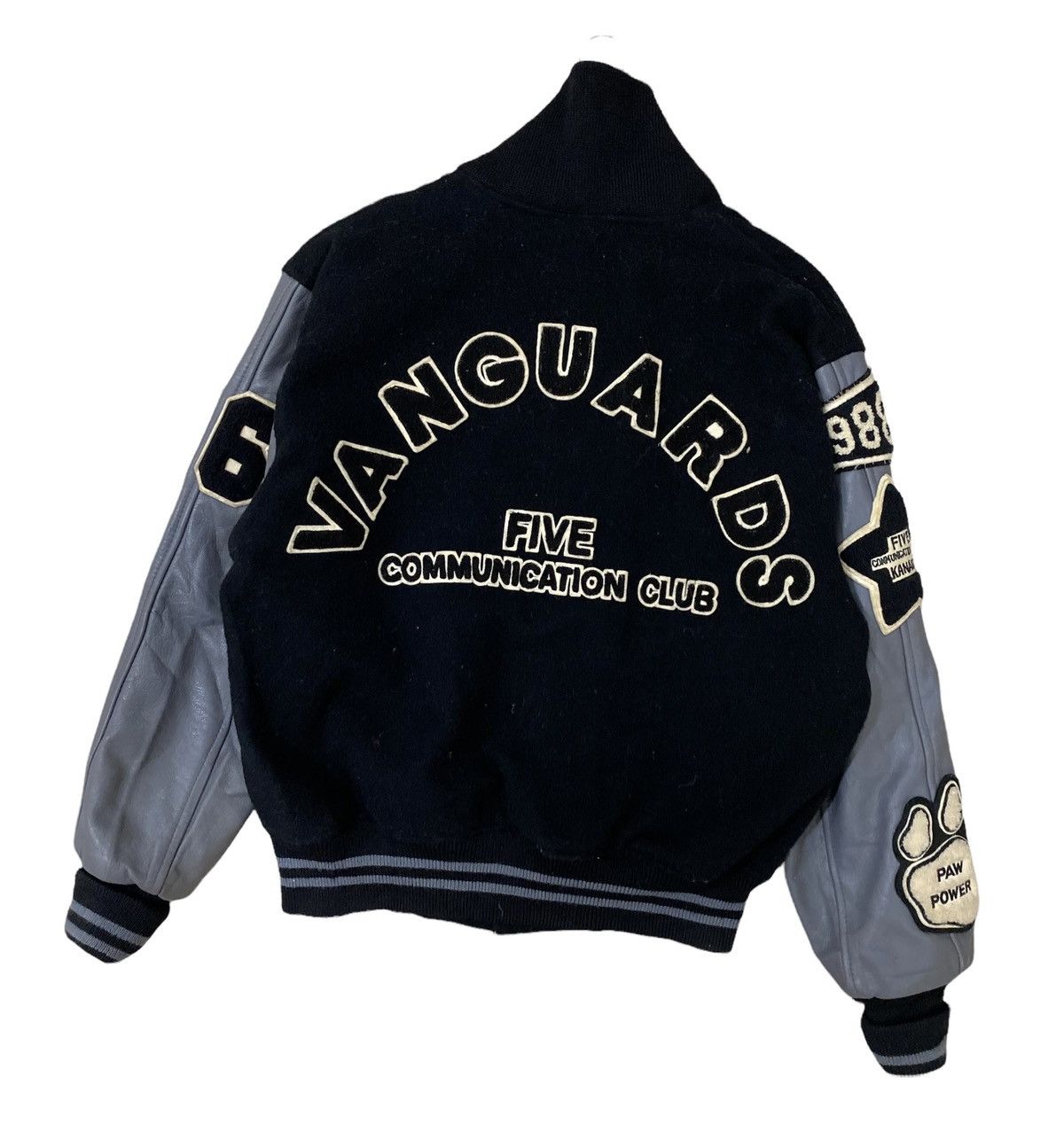 Japanese Brand 🌟 RARE VANGUARDS 5C CLUB WOOL LEATHER PATCHES VARSITY JACKET Size US M / EU 48-50 / 2 - 10 Thumbnail