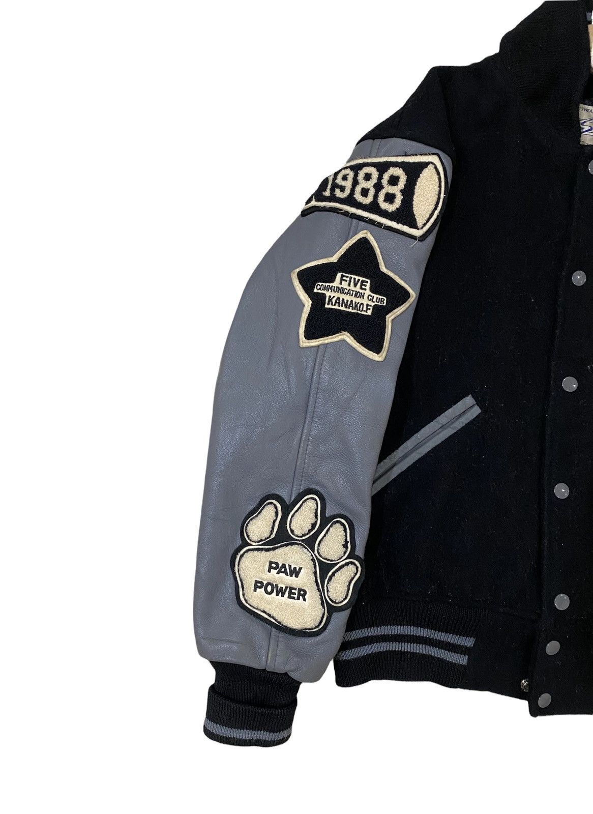 Japanese Brand 🌟 RARE VANGUARDS 5C CLUB WOOL LEATHER PATCHES VARSITY JACKET Size US M / EU 48-50 / 2 - 8 Thumbnail
