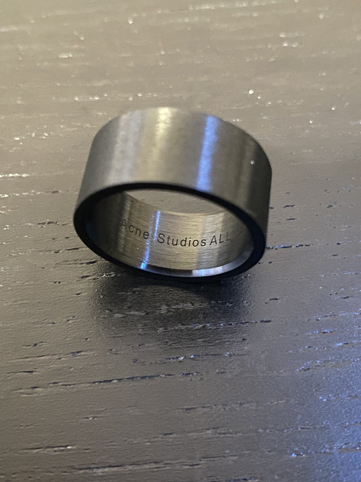 Acne Studios Size 7 acne studios all blues dark silver ring | Grailed