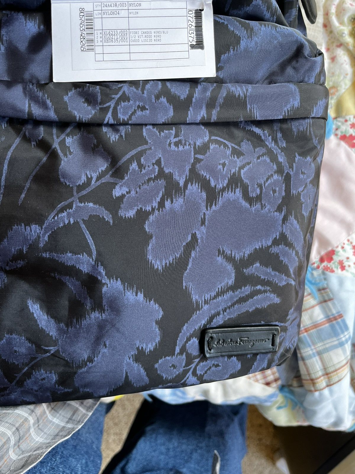 Salvatore Ferragamo Prototype Ferragamo Backpack - Nylon w/ Floral Pattern Size ONE SIZE - 3 Thumbnail