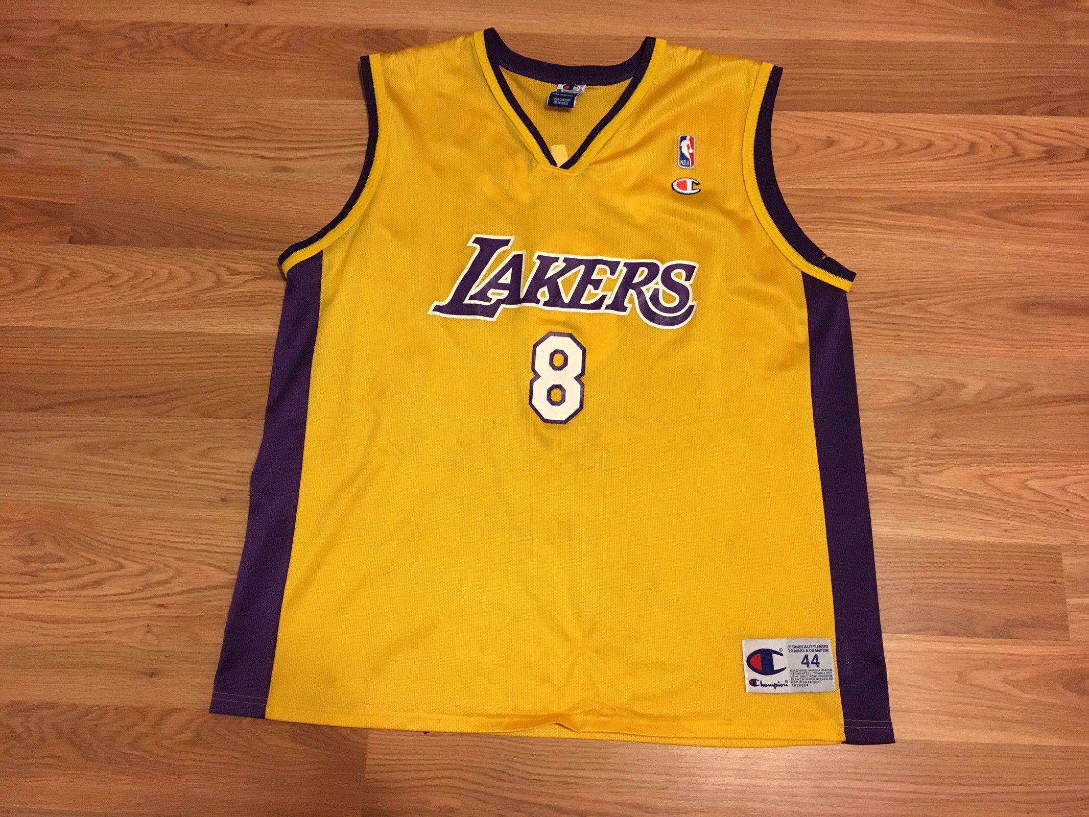 レイカーズ 90's USA製 Champion BRYANT 8 44SIZE 73be383c5677838073017e56eb604e