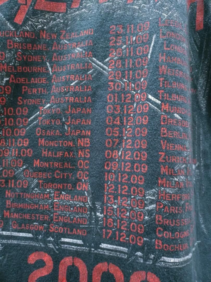 Band Tees Slayer 2009 World Tour Tee Size US M / EU 48-50 / 2 - 5 Thumbnail