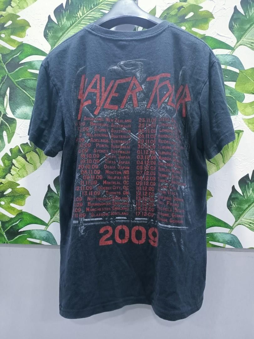 Band Tees Slayer 2009 World Tour Tee Size US M / EU 48-50 / 2 - 2 Thumbnail