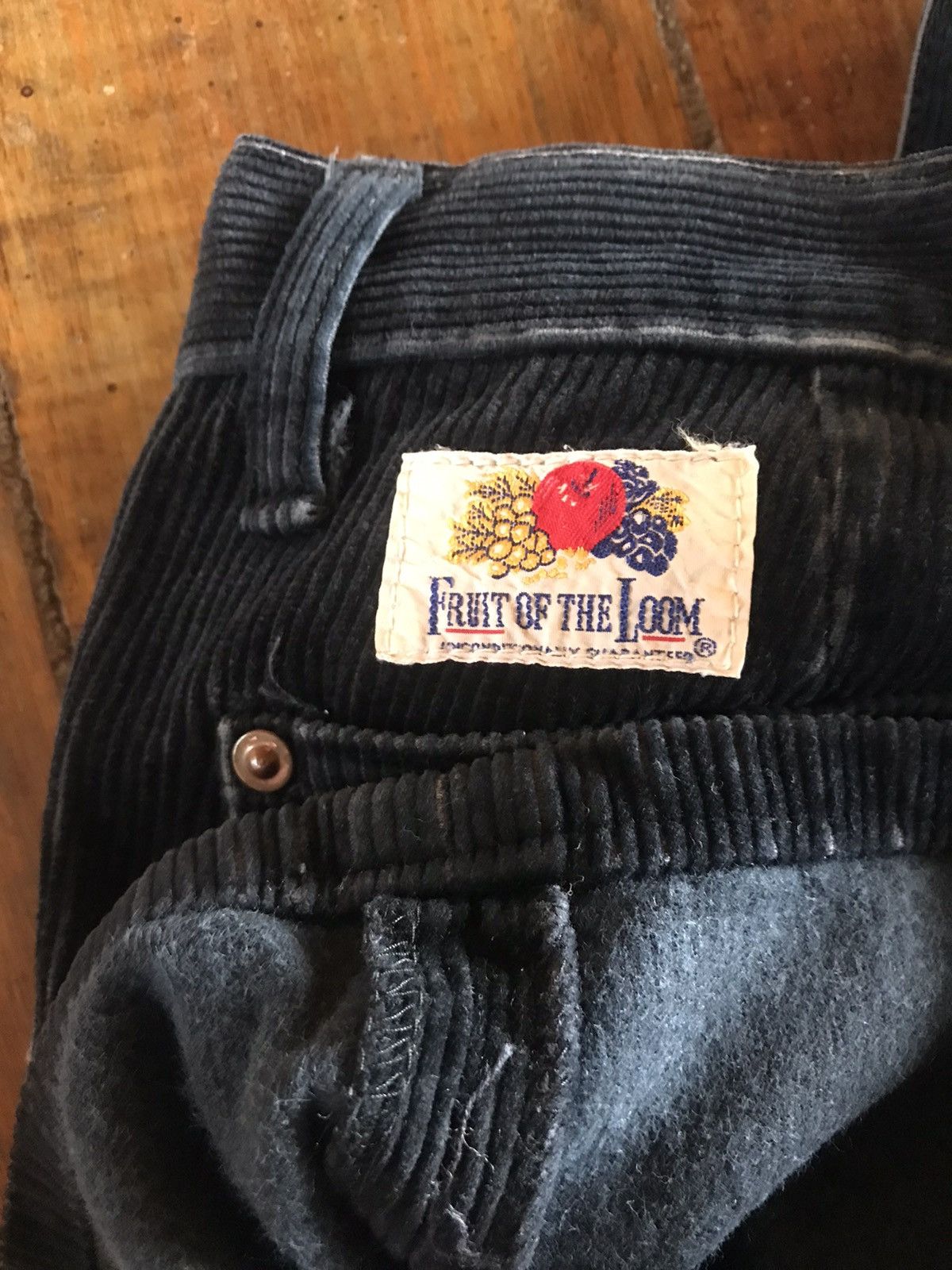 Fruit Of The Loom × Vintage Rare Vintage Fruit Of The Loom Corduroy Pant Size US 32 / EU 48 - 1 Thumbnail