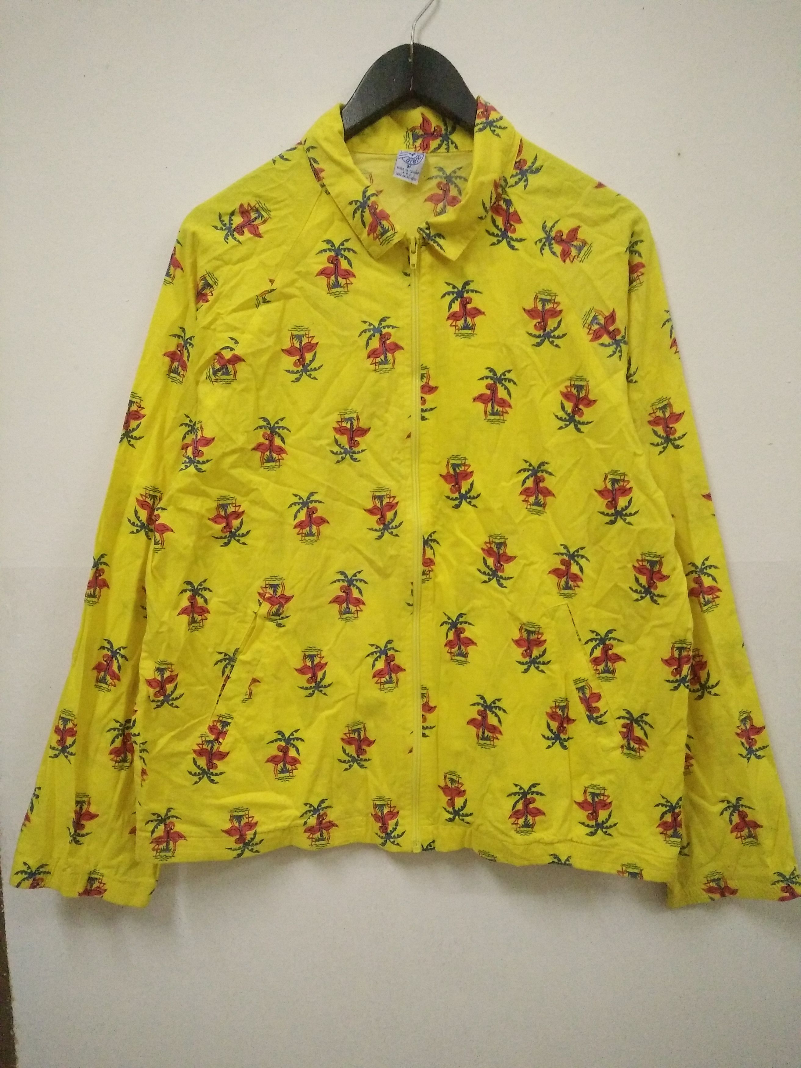 Vintage 90's Flamingo Artwork By Club Arena Light Jacket