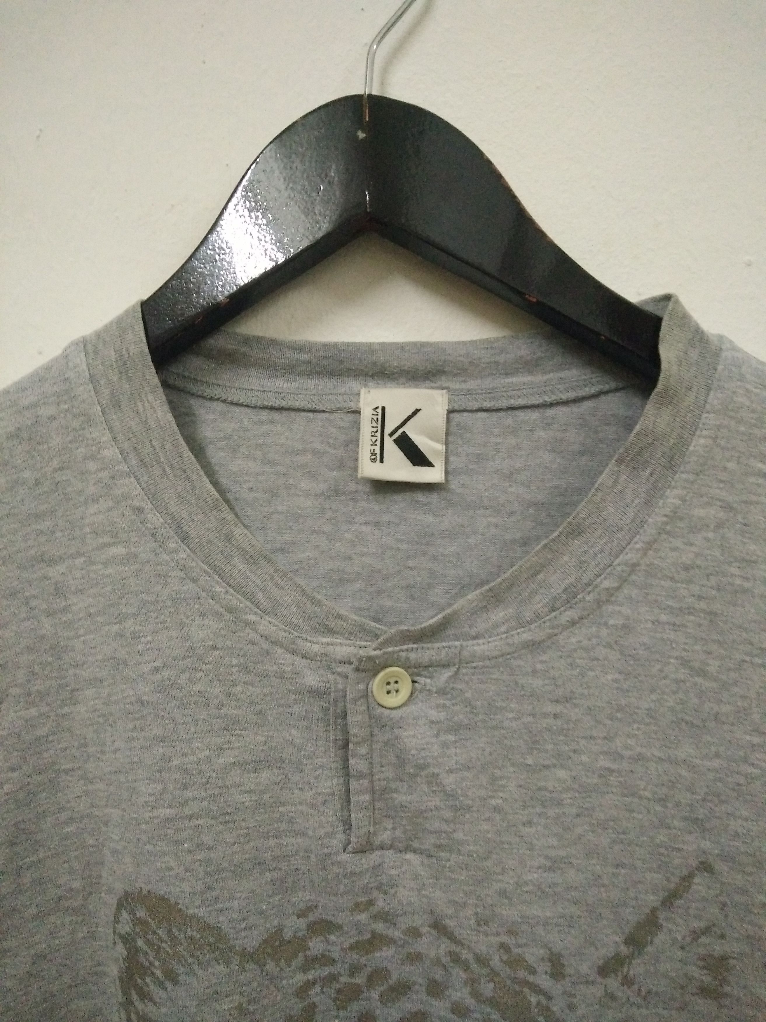 Krizia Uomo × Vintage Vintage Krizia Uomo Leopard Head T-shirt Size US M / EU 48-50 / 2 - 4 Thumbnail