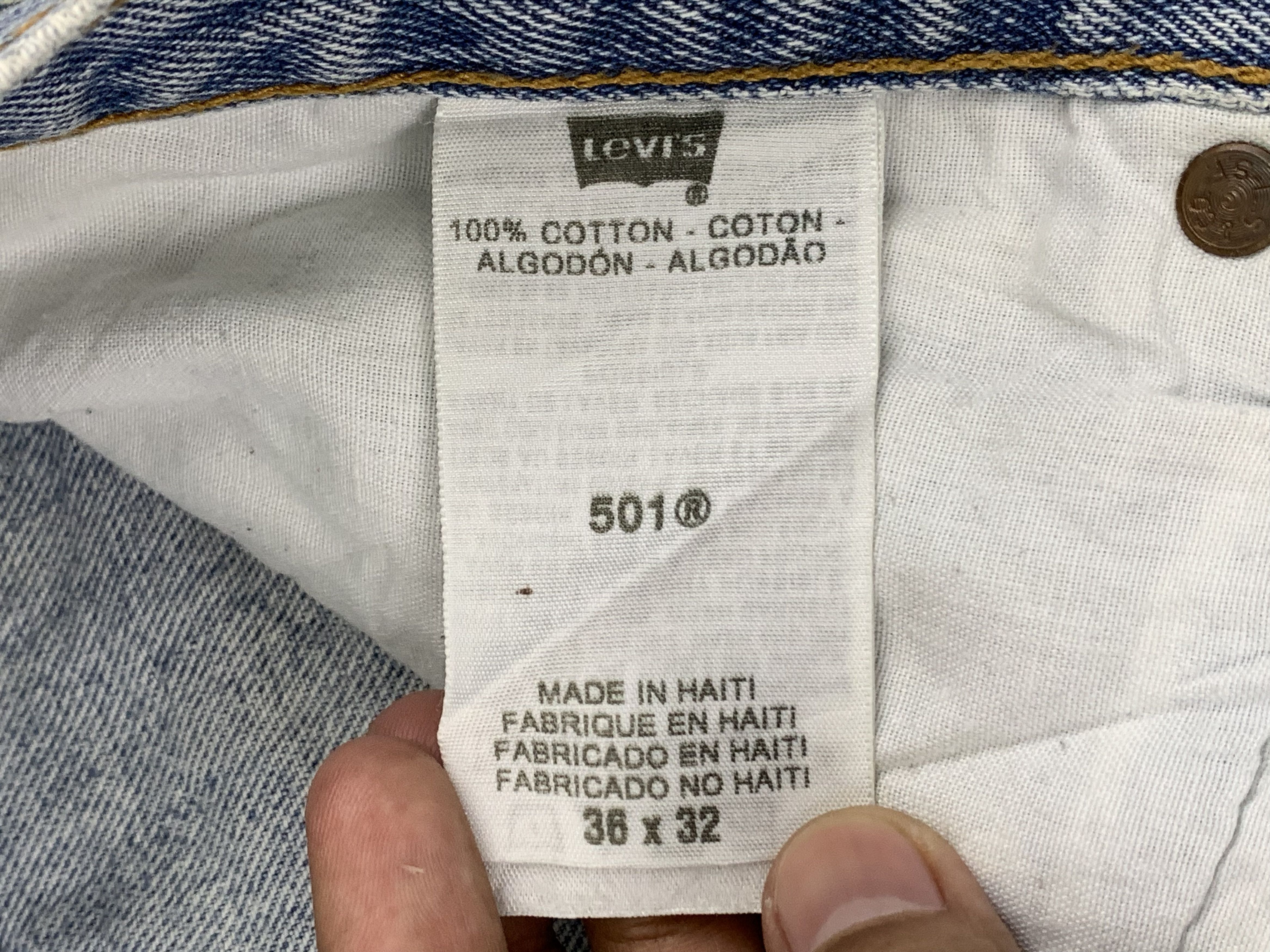 Levi's Vintage Levis 501 Light Wash Jeans DP1821 Size US 38 / EU 54 - 8 Thumbnail