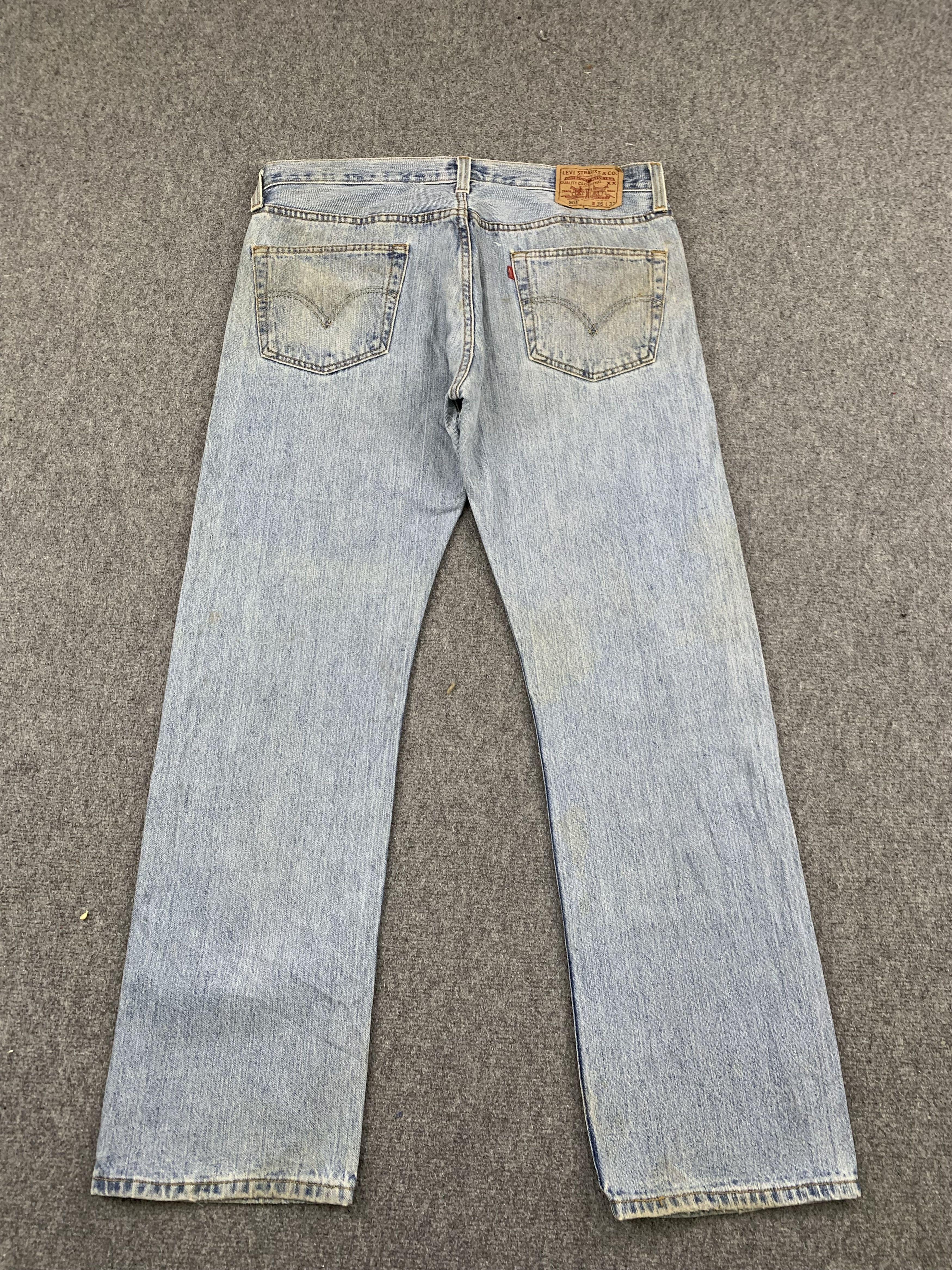 Levi's Vintage Levis 501 Light Wash Jeans DP1821 Size US 38 / EU 54 - 3 Thumbnail