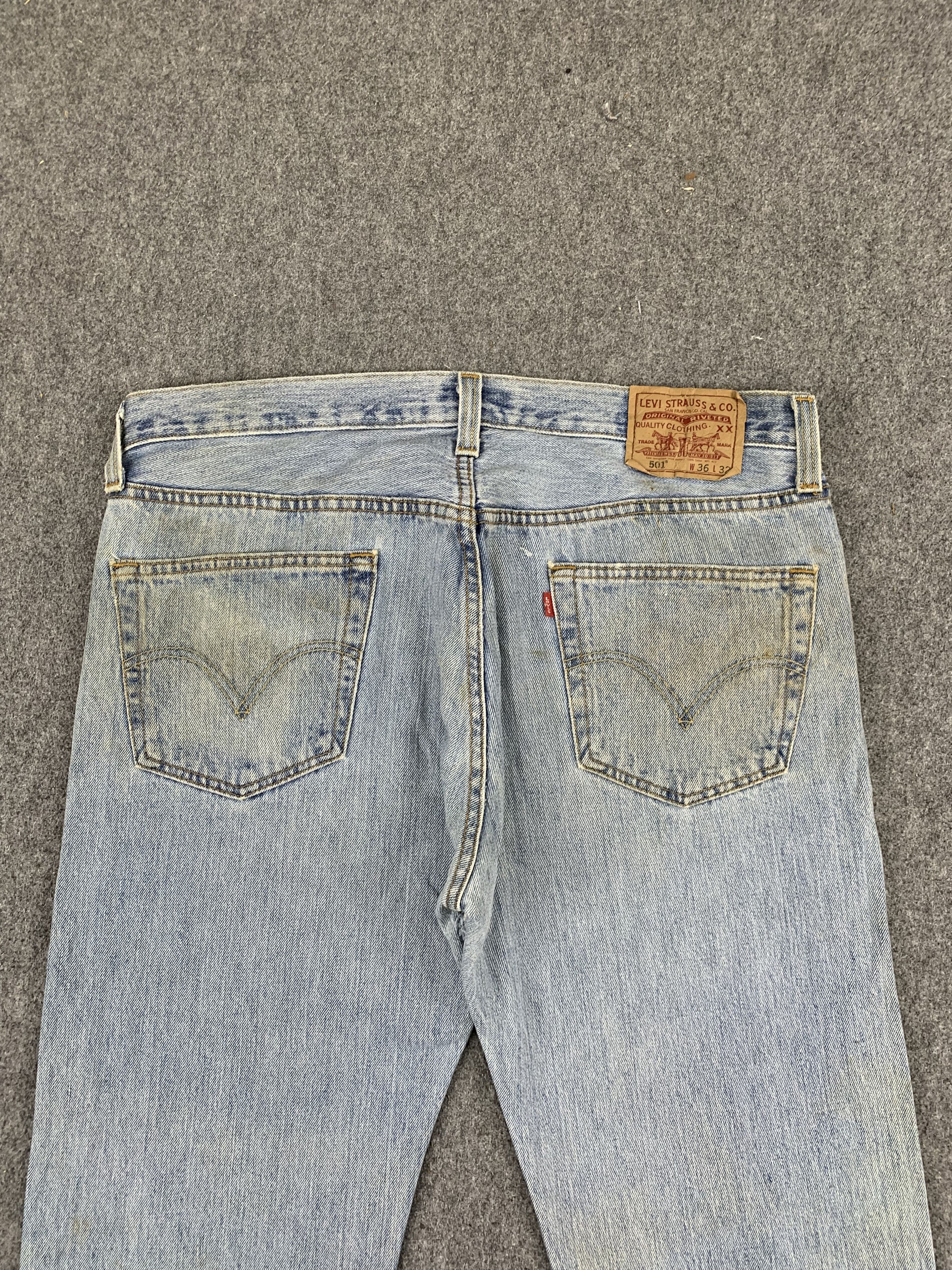 Levi's Vintage Levis 501 Light Wash Jeans DP1821 Size US 38 / EU 54 - 4 Thumbnail