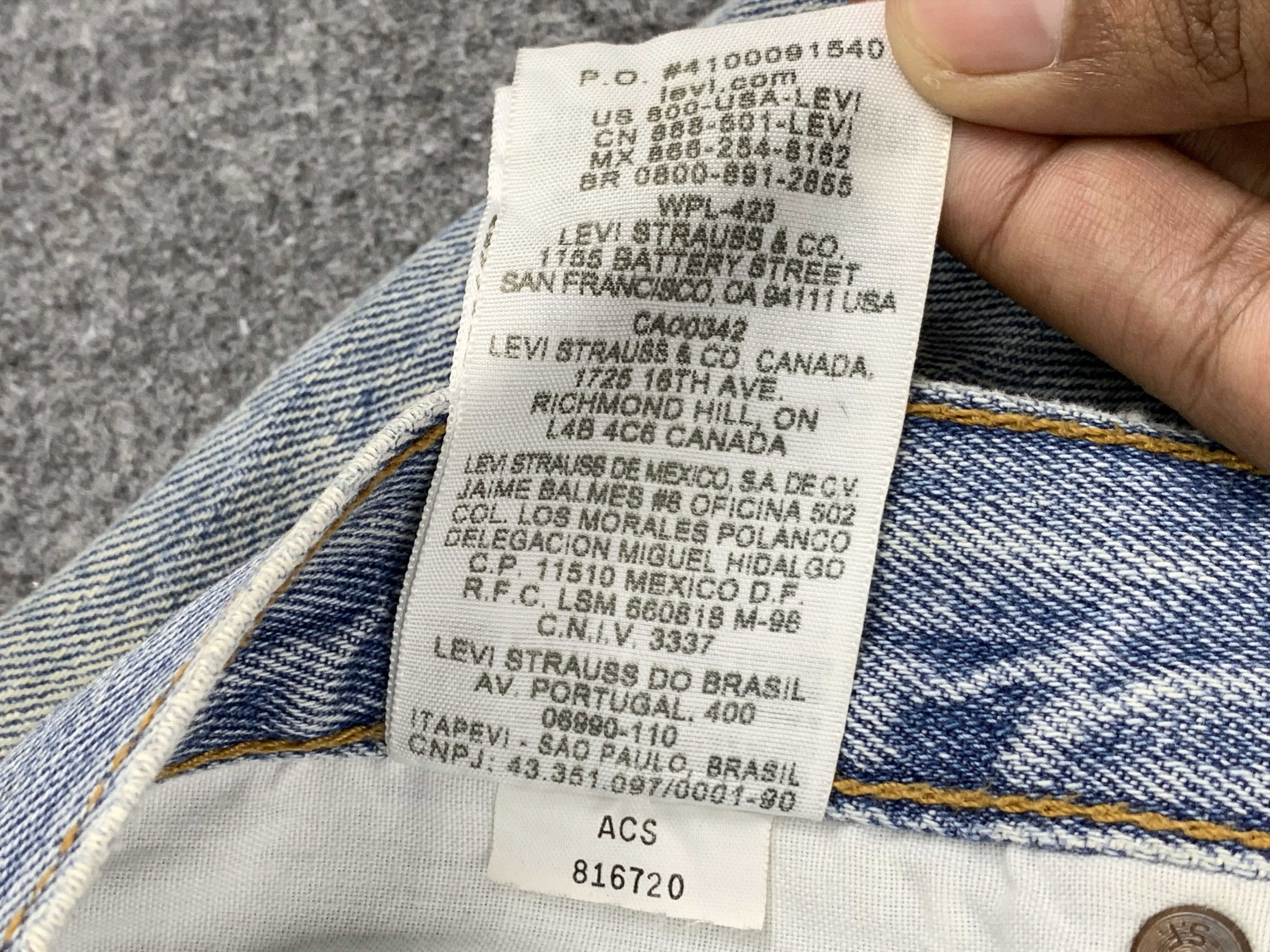 Levi's Vintage Levis 501 Light Wash Jeans DP1821 Size US 38 / EU 54 - 10 Thumbnail