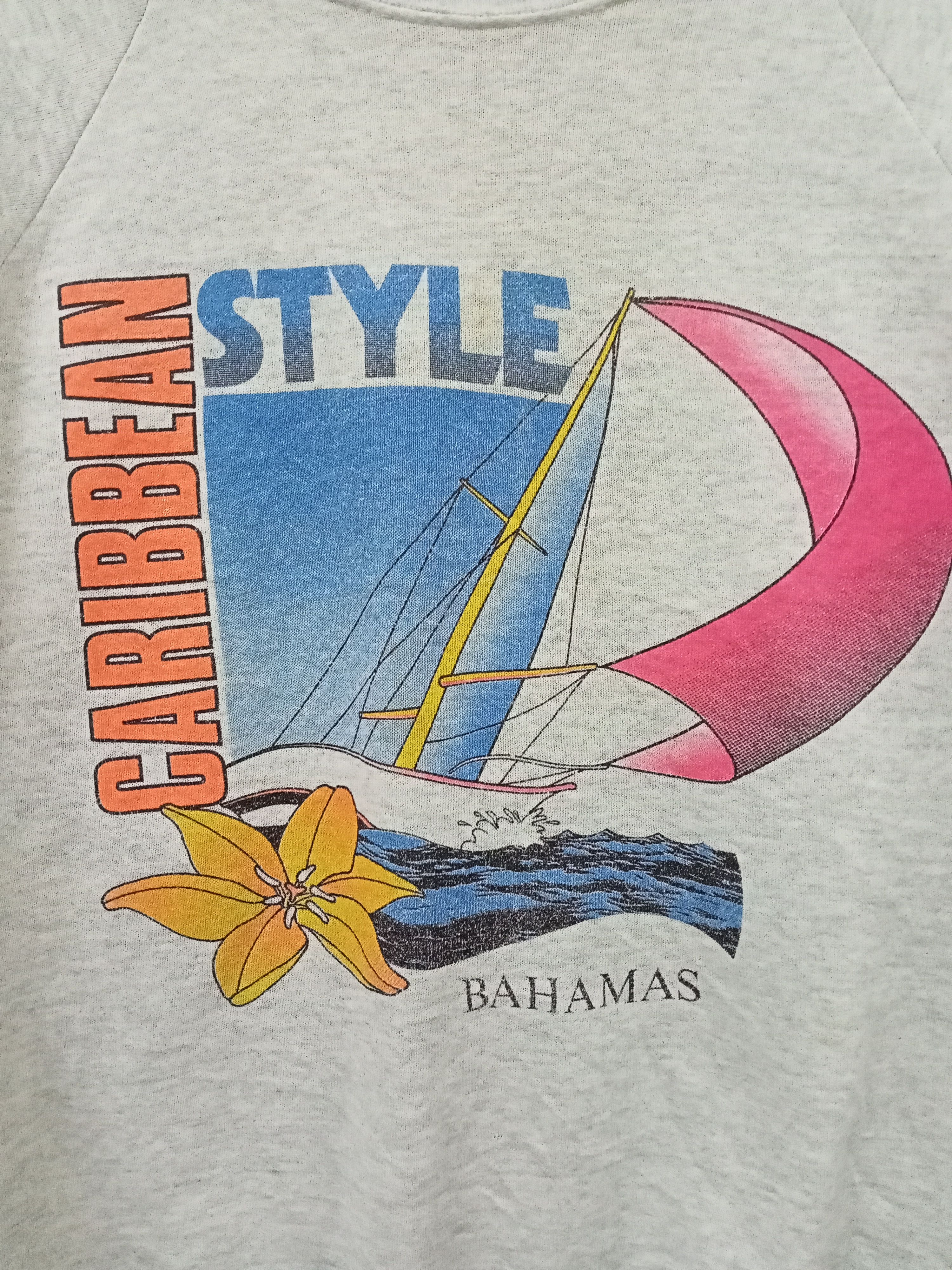 Vintage Vintage 90's Caribbean Style Bahamas Sweatshirt Size US L / EU 52-54 / 3 - 2 Thumbnail