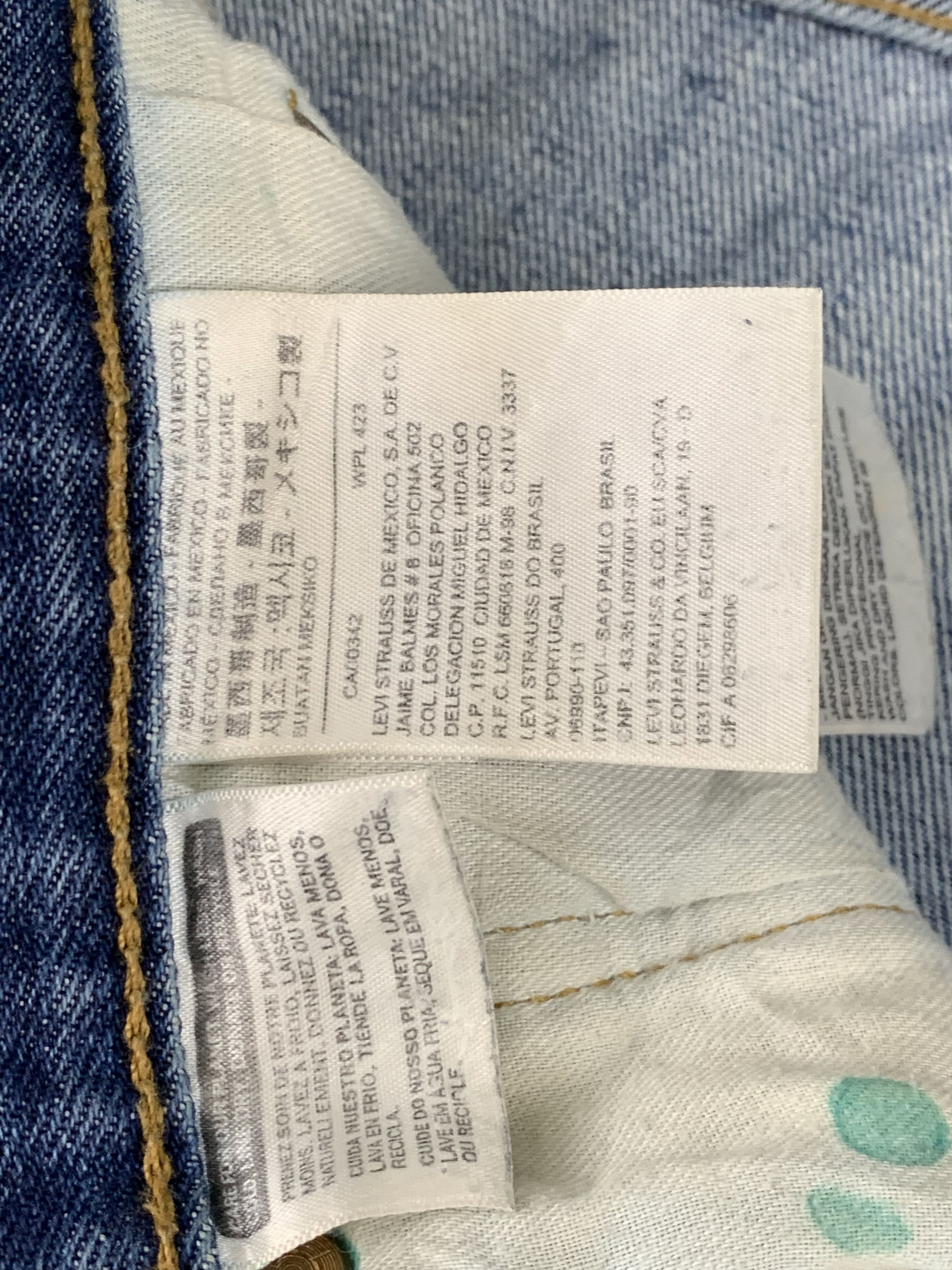 Levi's Vintage Levis 501 Light Blue Jeans DP1825 Size US 36 / EU 52 - 11 Thumbnail
