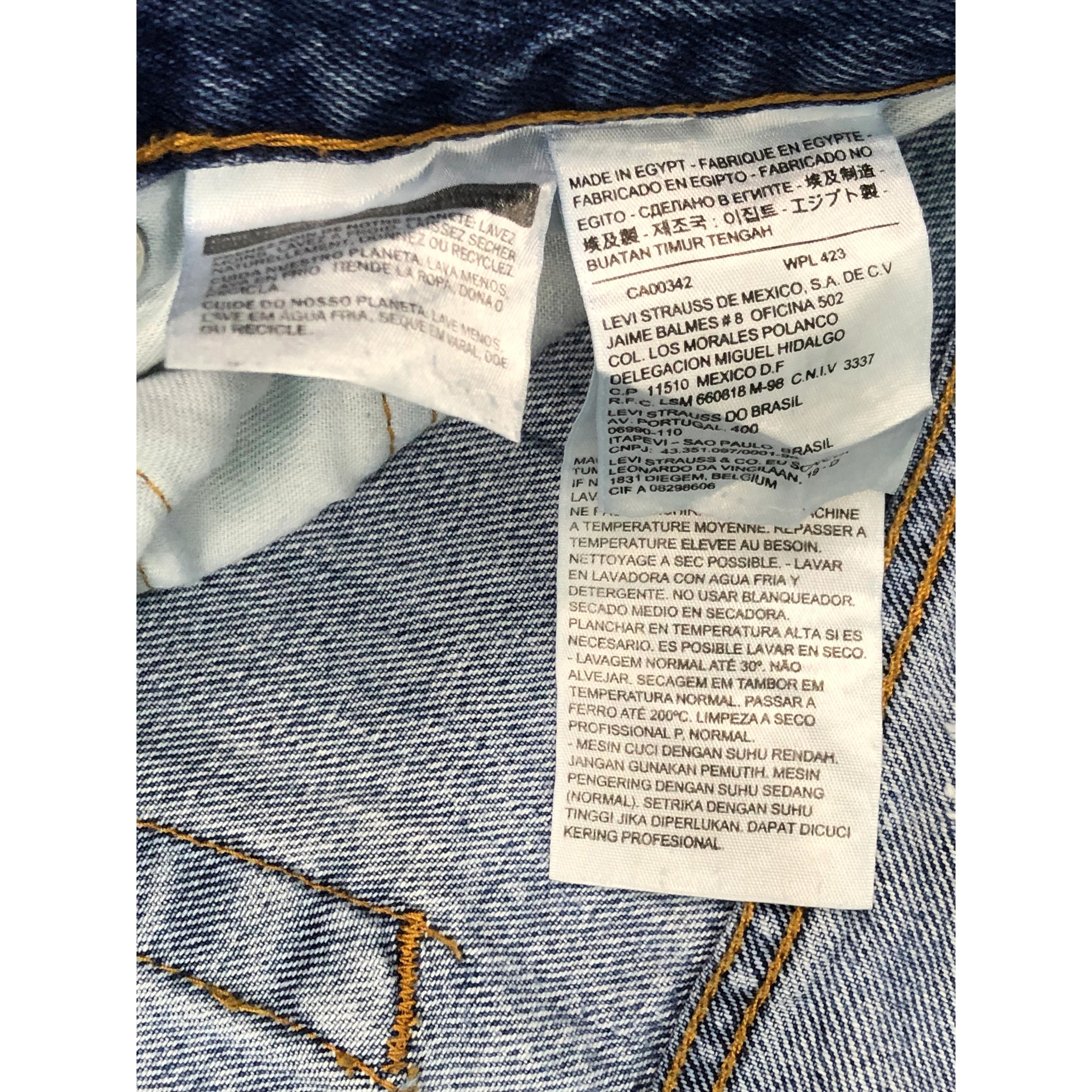 Levi's Vintage Levis Lightwash Blue Jeans DP0382 Size US 40 / EU 56 - 5 Thumbnail