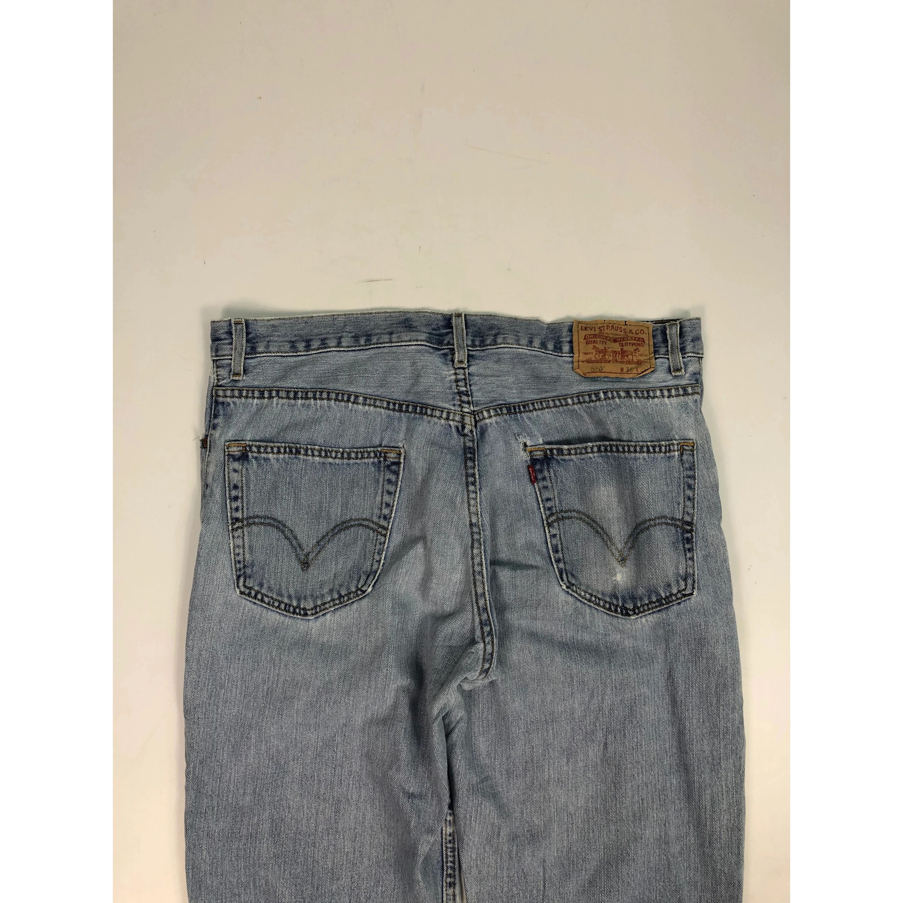 Levi's Vintage Levis 550 Relaxed Fit Faded Denim DP0085 Size US 36 / EU 52 - 4 Thumbnail