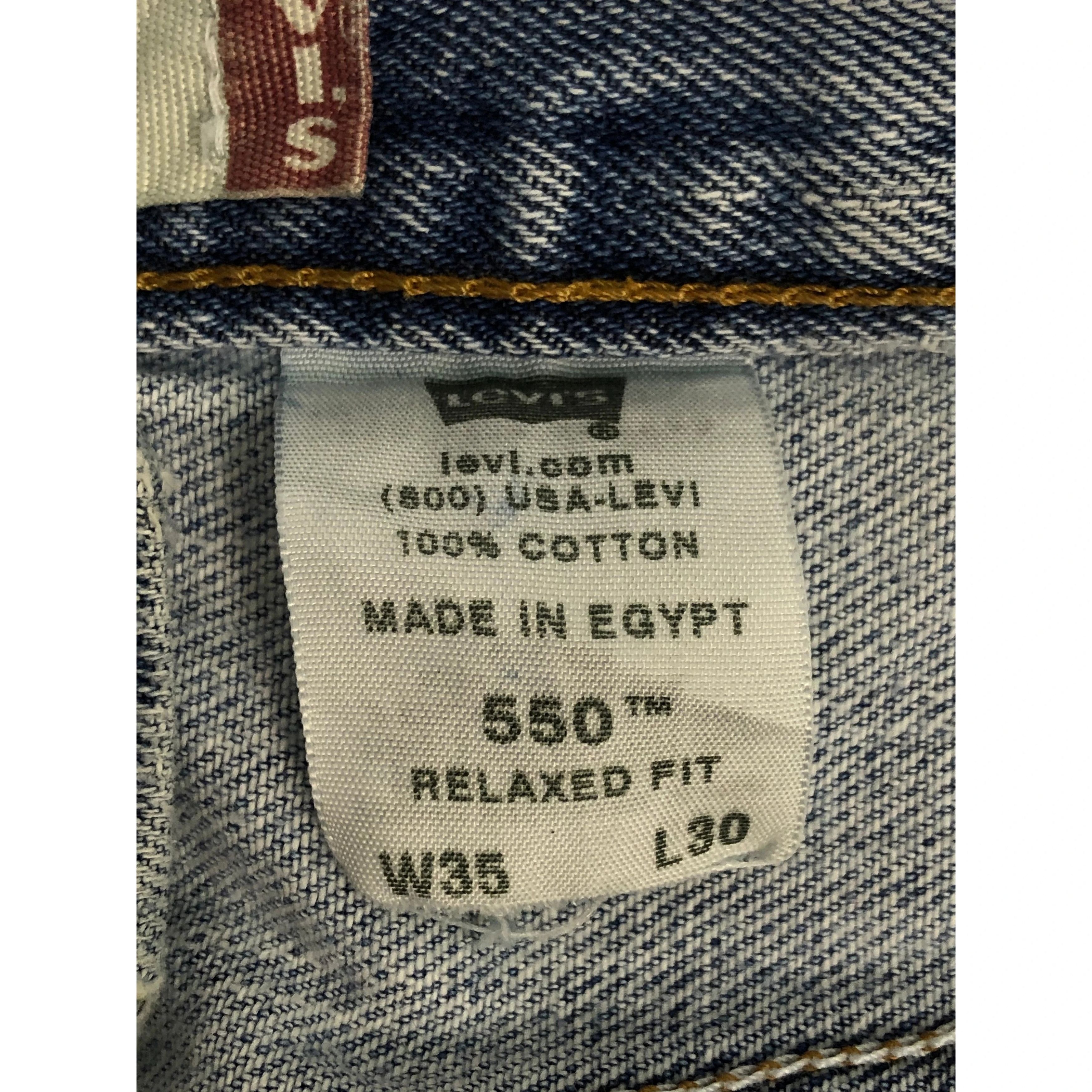 Levi's Vintage Levis 550 Relaxed Fit Faded Denim DP0085 Size US 36 / EU 52 - 10 Thumbnail