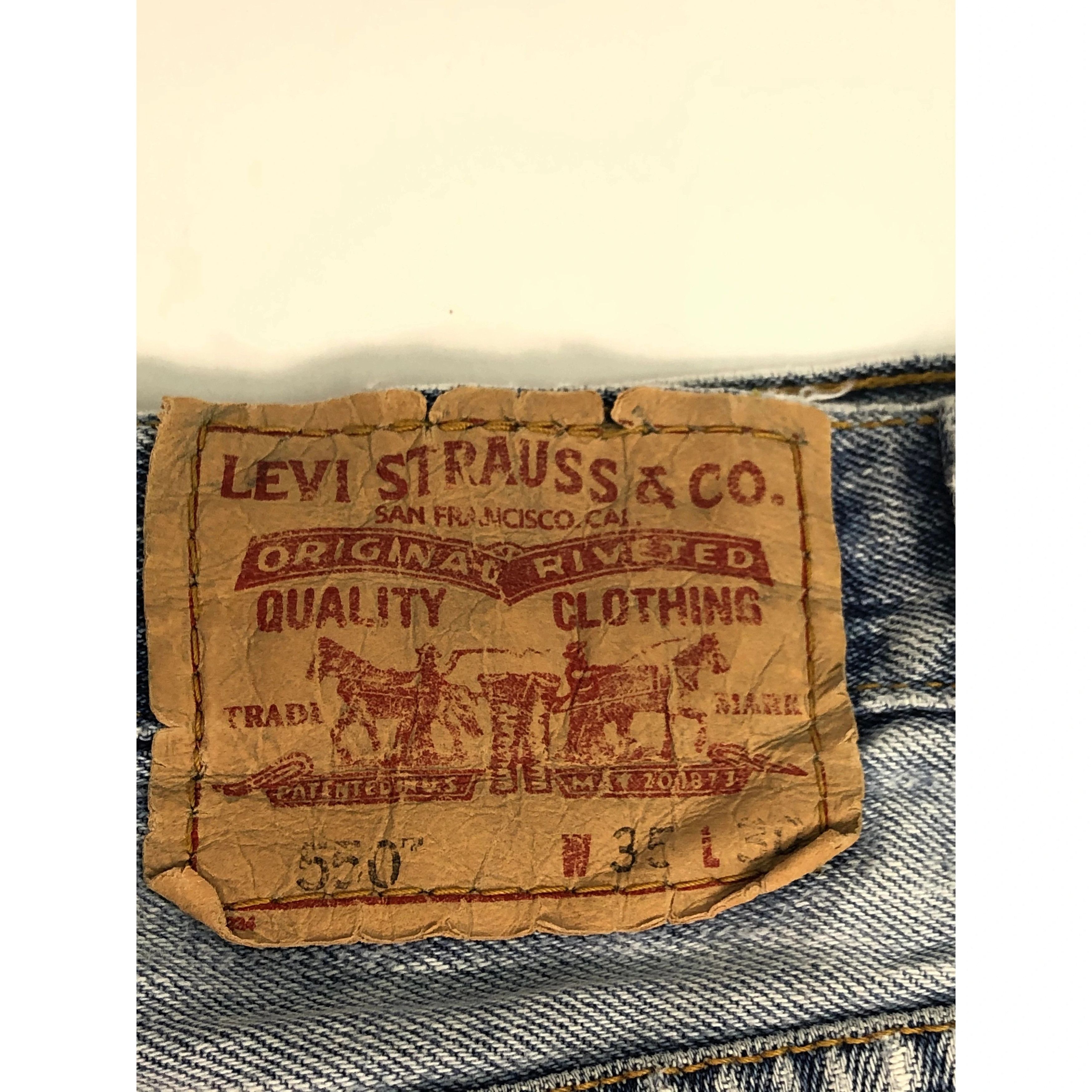 Levi's Vintage Levis 550 Relaxed Fit Faded Denim DP0085 Size US 36 / EU 52 - 5 Thumbnail