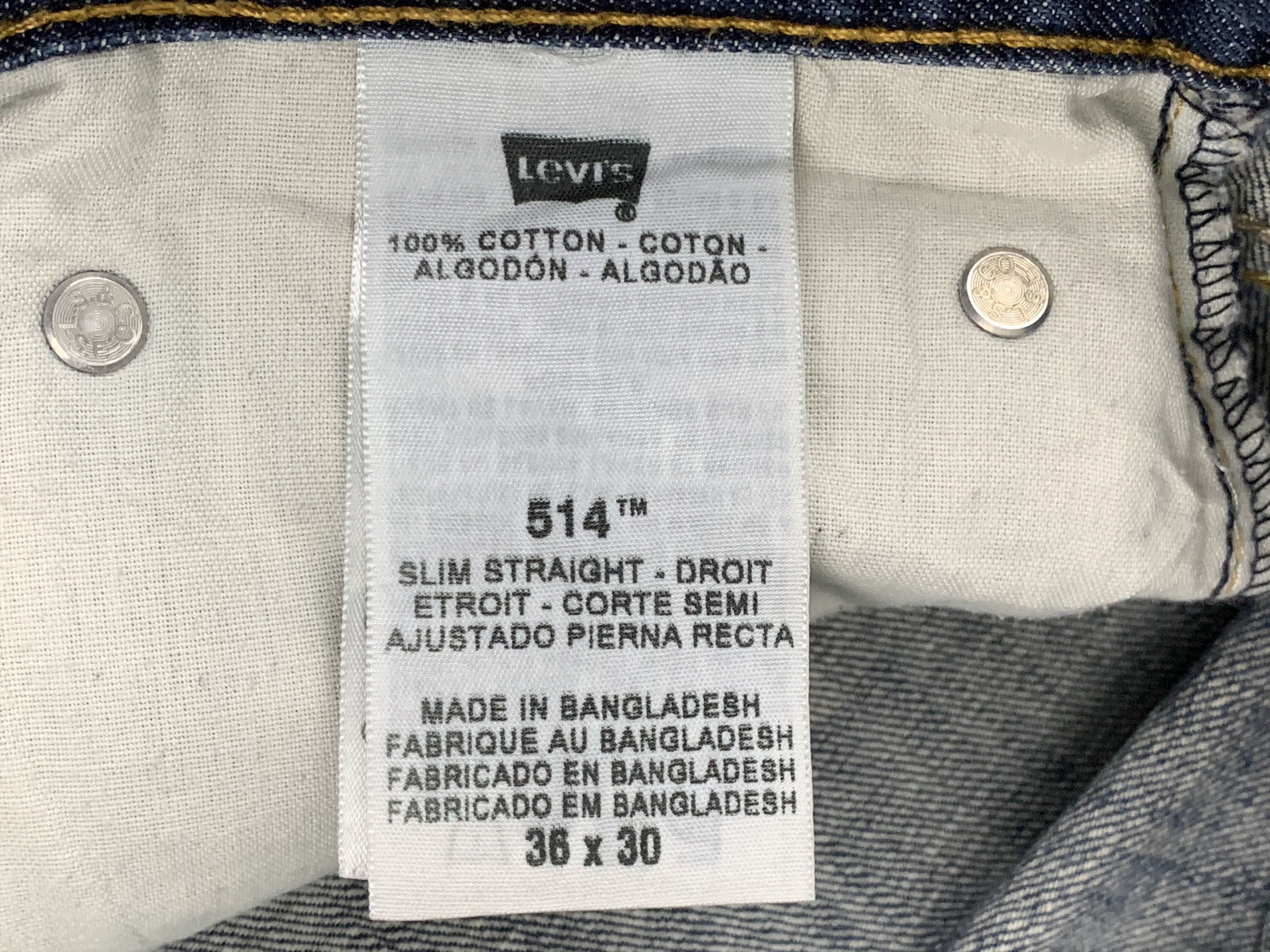 Levi's Vintage Levis 514 Faded Blue Jeans DP1833 Size US 39 - 10 Thumbnail