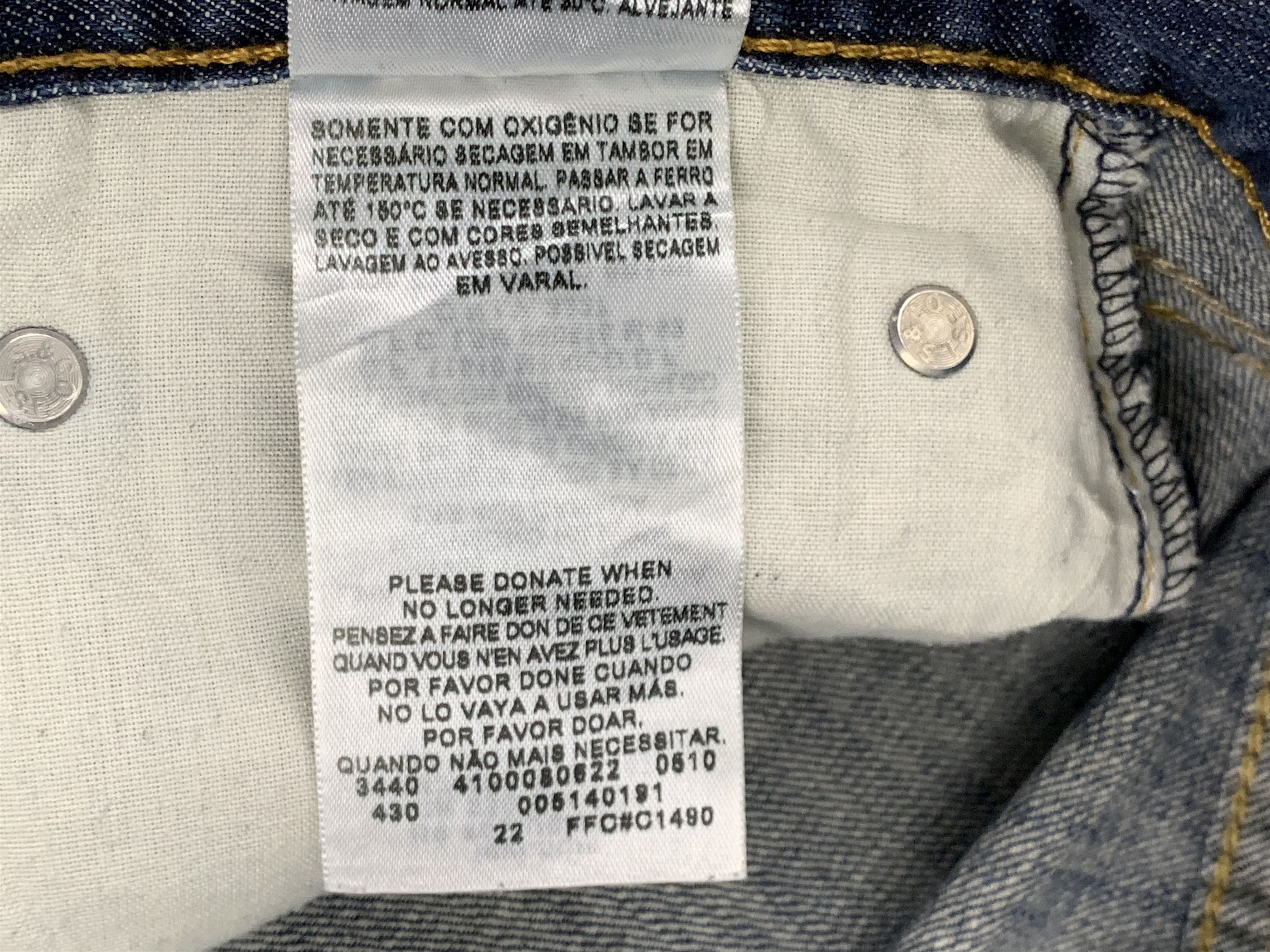 Levi's Vintage Levis 514 Faded Blue Jeans DP1833 Size US 39 - 8 Thumbnail