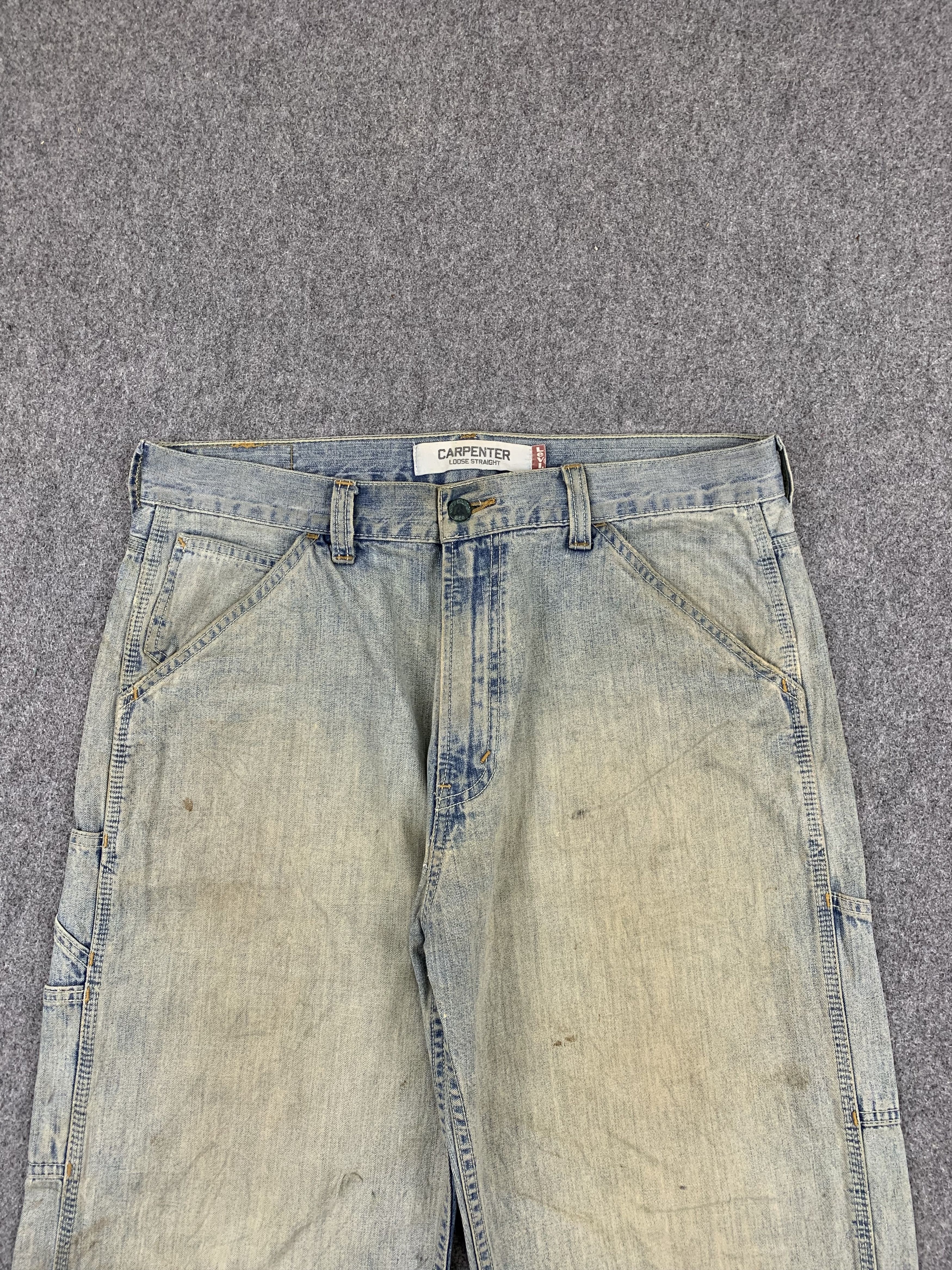 Levi's Vintage Levis Carpenter Light Wash Jeans DP1834 Size US 37 - 2 Thumbnail