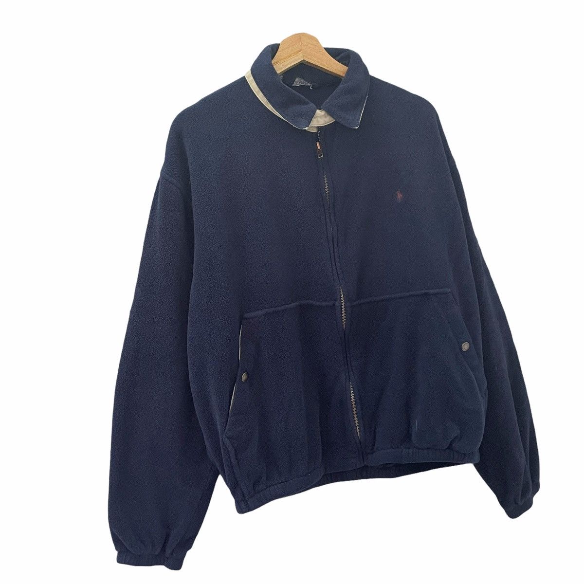 Polo Ralph Lauren × Vintage 💥90s Polo Ralph Lauren Fullzip Fleece Jacket Size US L / EU 52-54 / 3 - 2 Thumbnail