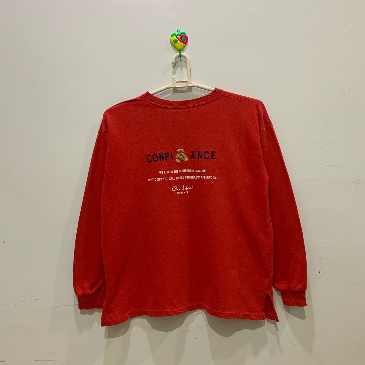 Japanese Brand × Vintage LOUSTIC CONFIANCE Sweatshirt Fits L Size US L / EU 52-54 / 3 - 7 Thumbnail