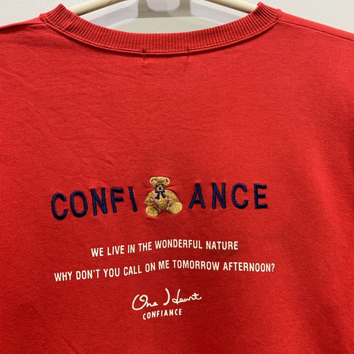 Japanese Brand × Vintage LOUSTIC CONFIANCE Sweatshirt Fits L Size US L / EU 52-54 / 3 - 8 Thumbnail