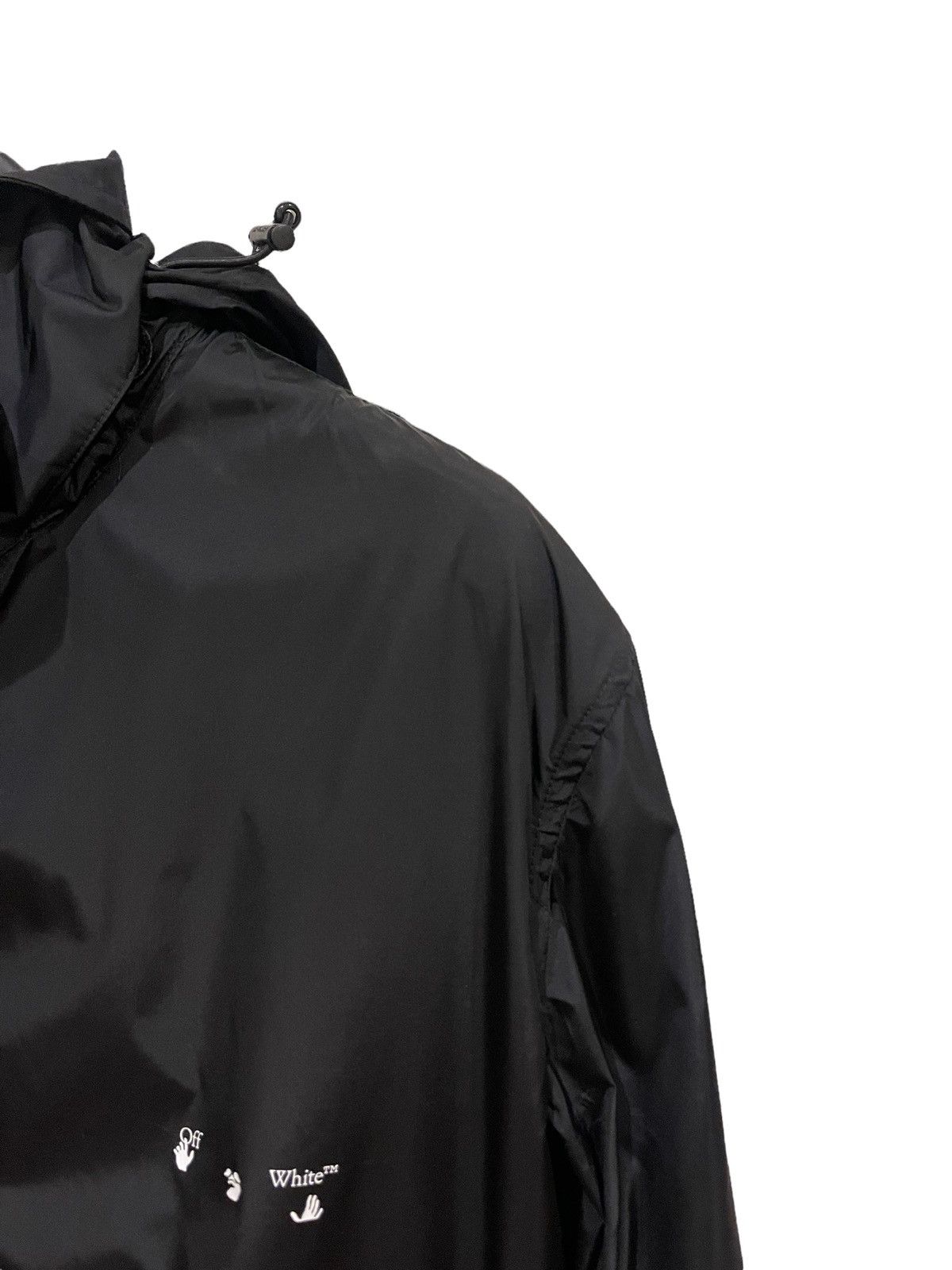 Off White Logo Raincoat