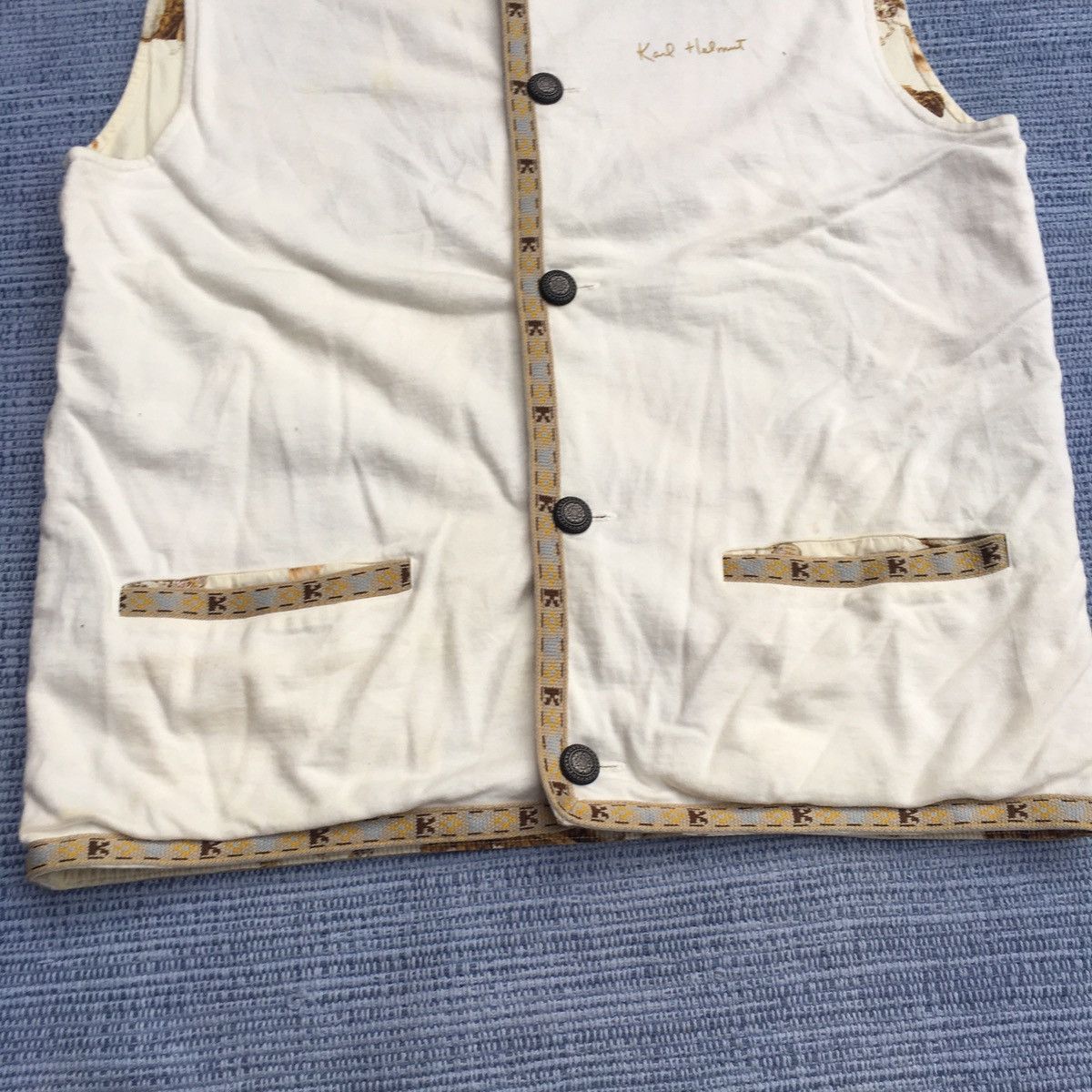 Japanese Brand white hoodie vest Size US M / EU 48-50 / 2 - 4 Thumbnail